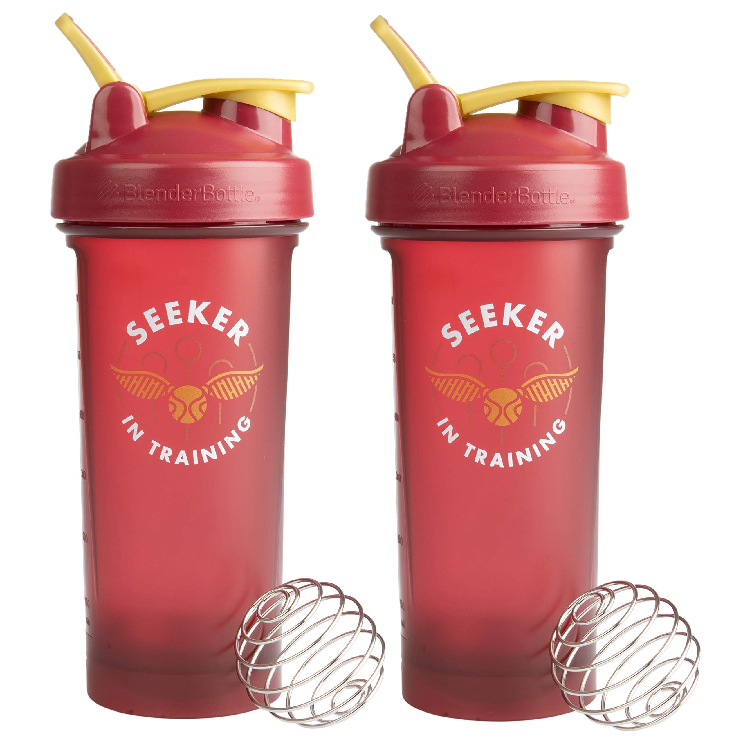 BlenderBottle Wizard Seeker in Training Shaker Bottle 2Pack  28oz  BlenderBall Wisk Mixer Ball  Blend Protein Powder, Sport 