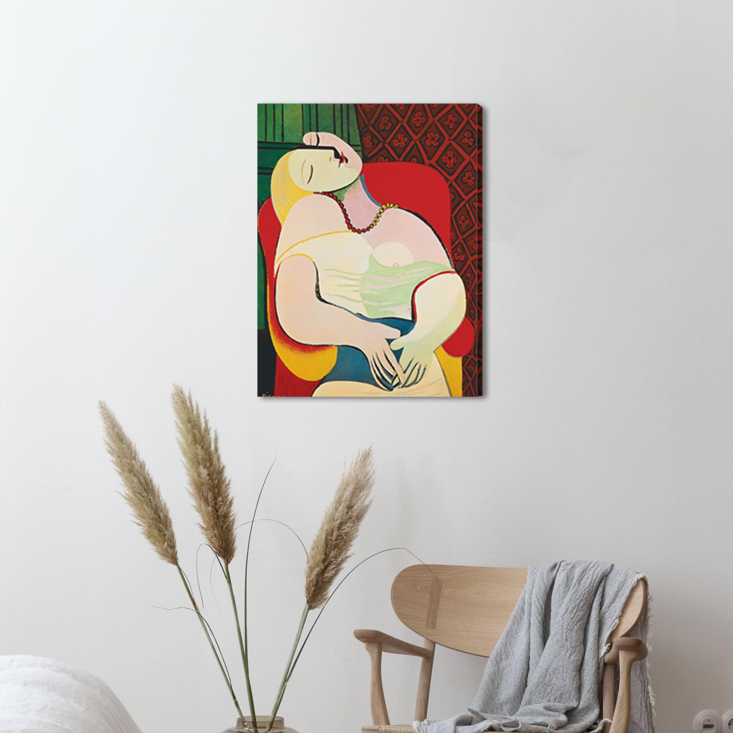 Pablo Picasso'S Wall Art -The Dream By Pablo Picasso Wall Art Women Painting Modern Canvas Wall Art Abstract Picasso Paintings B