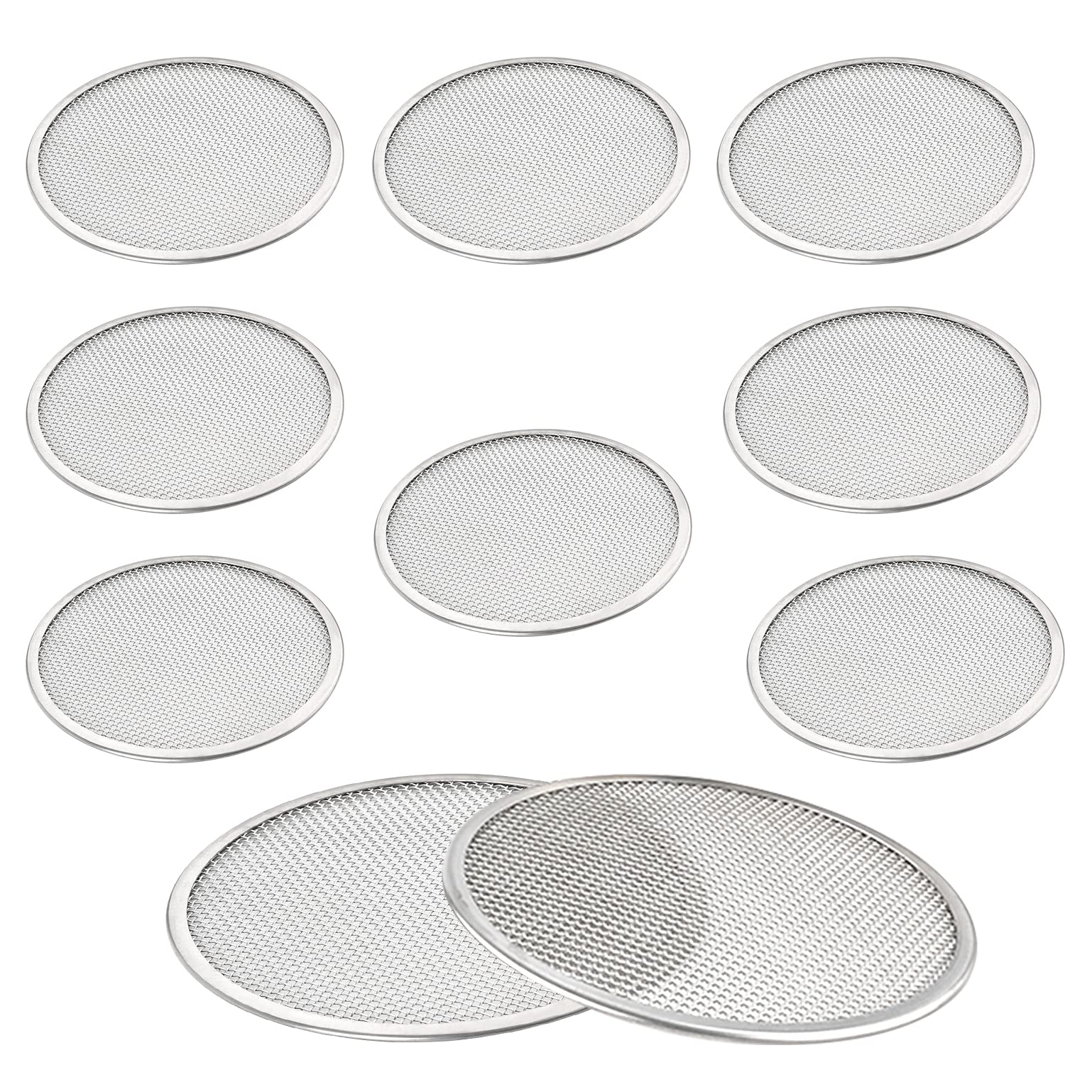 10Pcs Mason Jar Sprouting Lids, Stainless Steel Screen Lids Sprouting Lids For 86Mm Wide Mouth Mason Jar Seed Sprouting Jar Lids