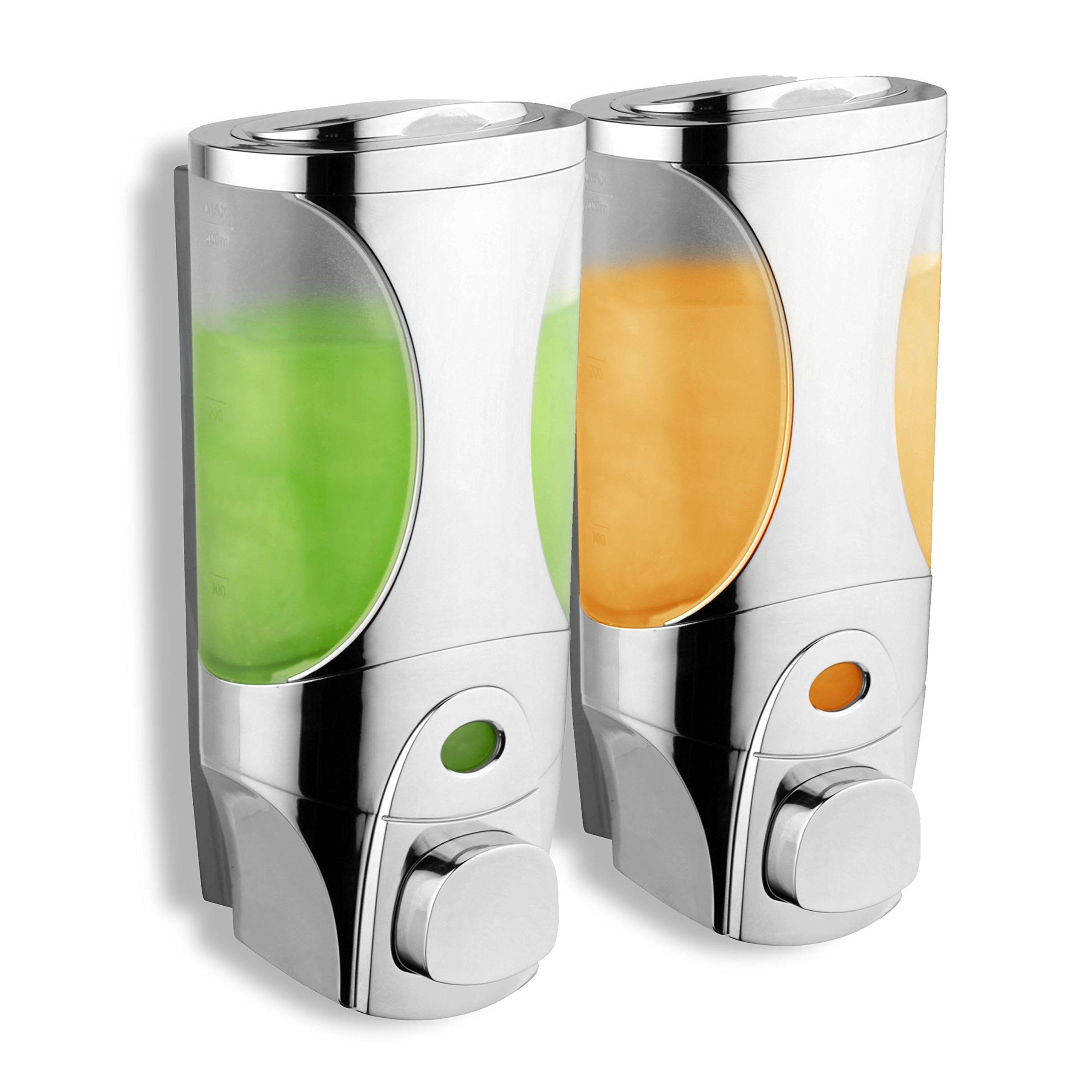 Hotelspa Curves Luxury Soap/Shampoo/Lotion Modular-Design Shower Dispenser System (Pack Of 3)