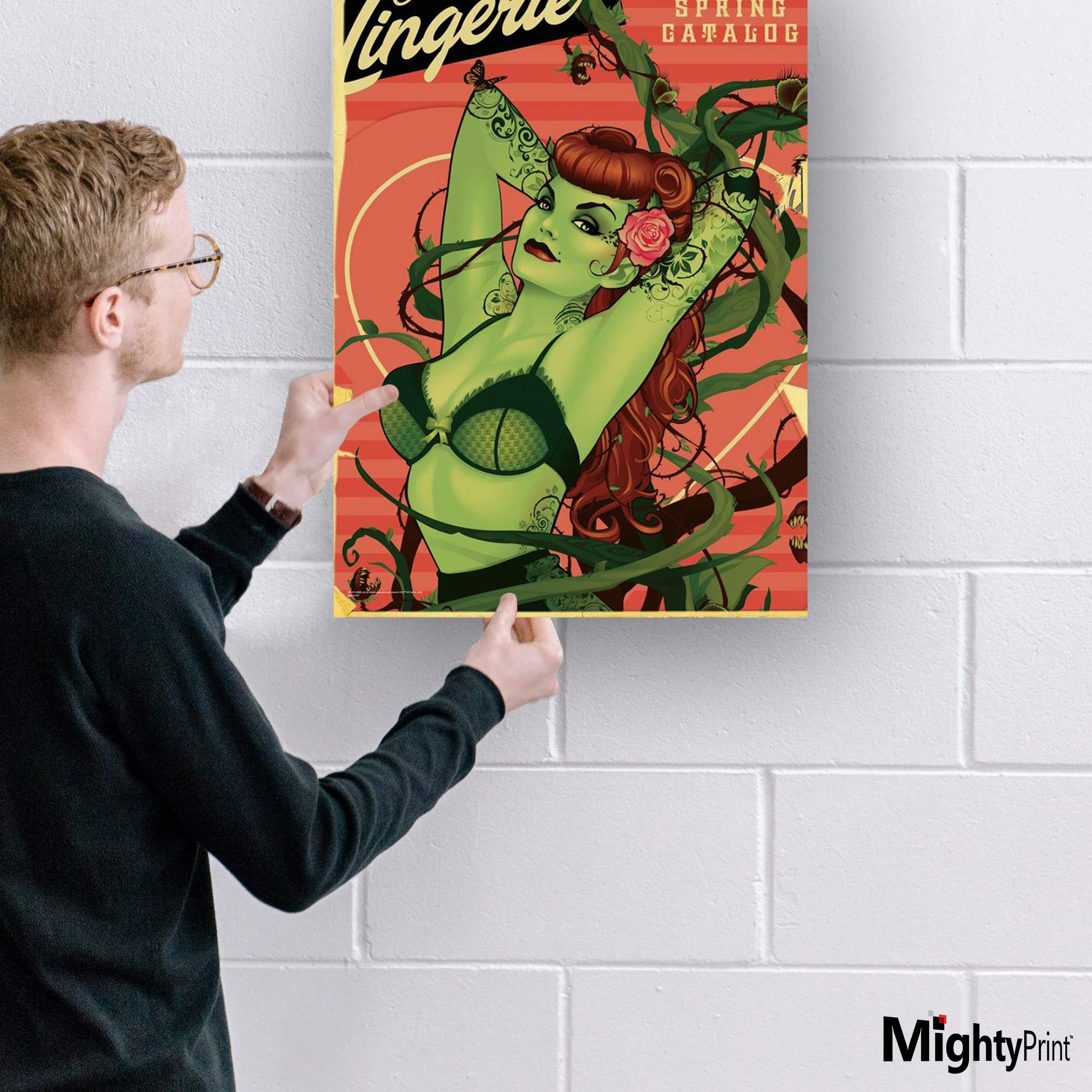 Mightyprint Dc Comics - Bombshell Poison Ivy - Justice League - Durable 17    X 24 Wall Art - Not Made Of Paper - Officially Lic