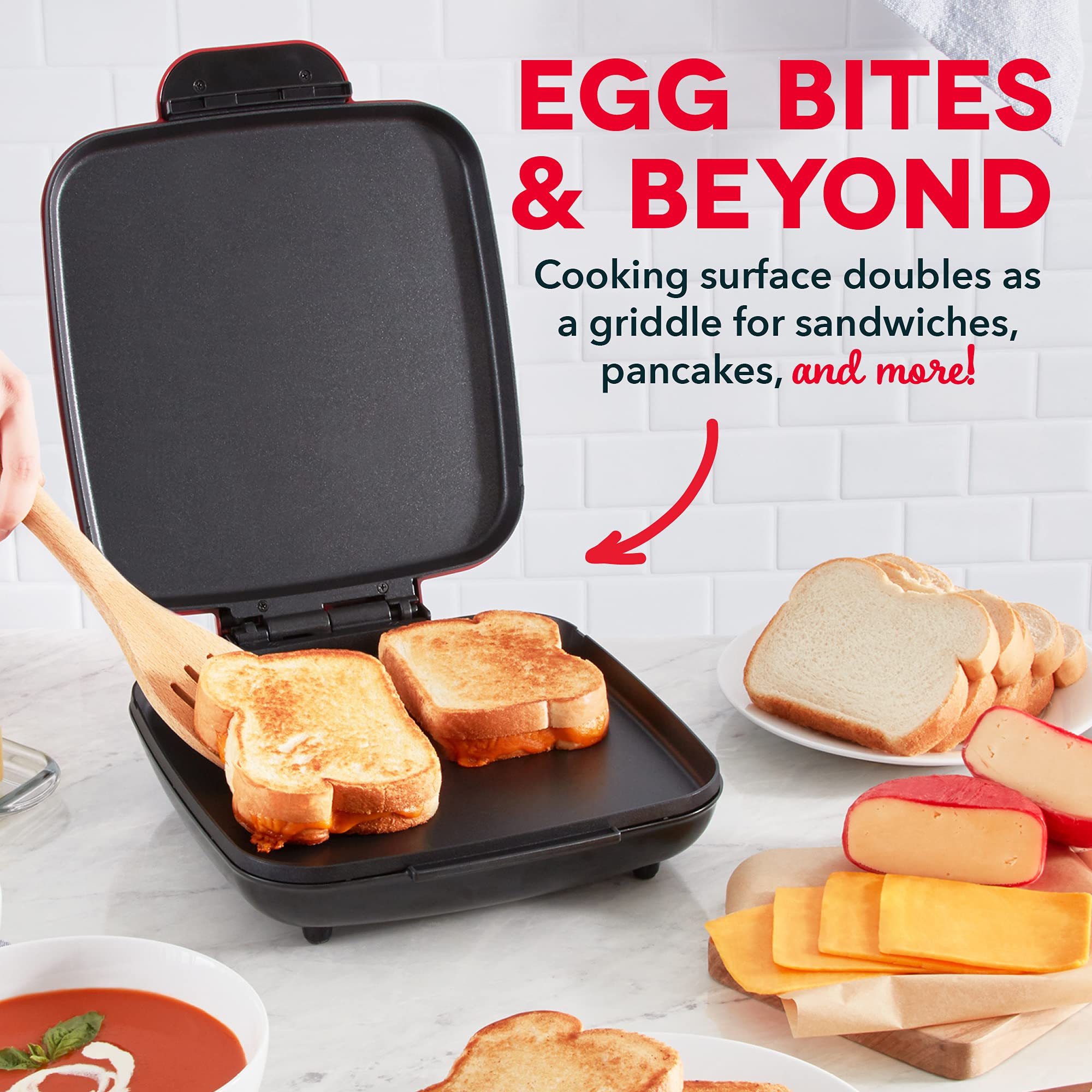 Dash Sous Vide Style Family Size Egg Bite Maker For Breakfast Bites, Sandwiches, Healthy Snacks Or Desserts, Keto & Paleo Friend