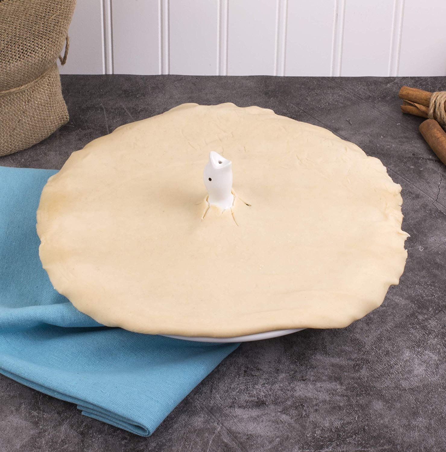 Mrs. Anderson'S Baking Pie Birds, Fine White Porcelain, Set Of 2