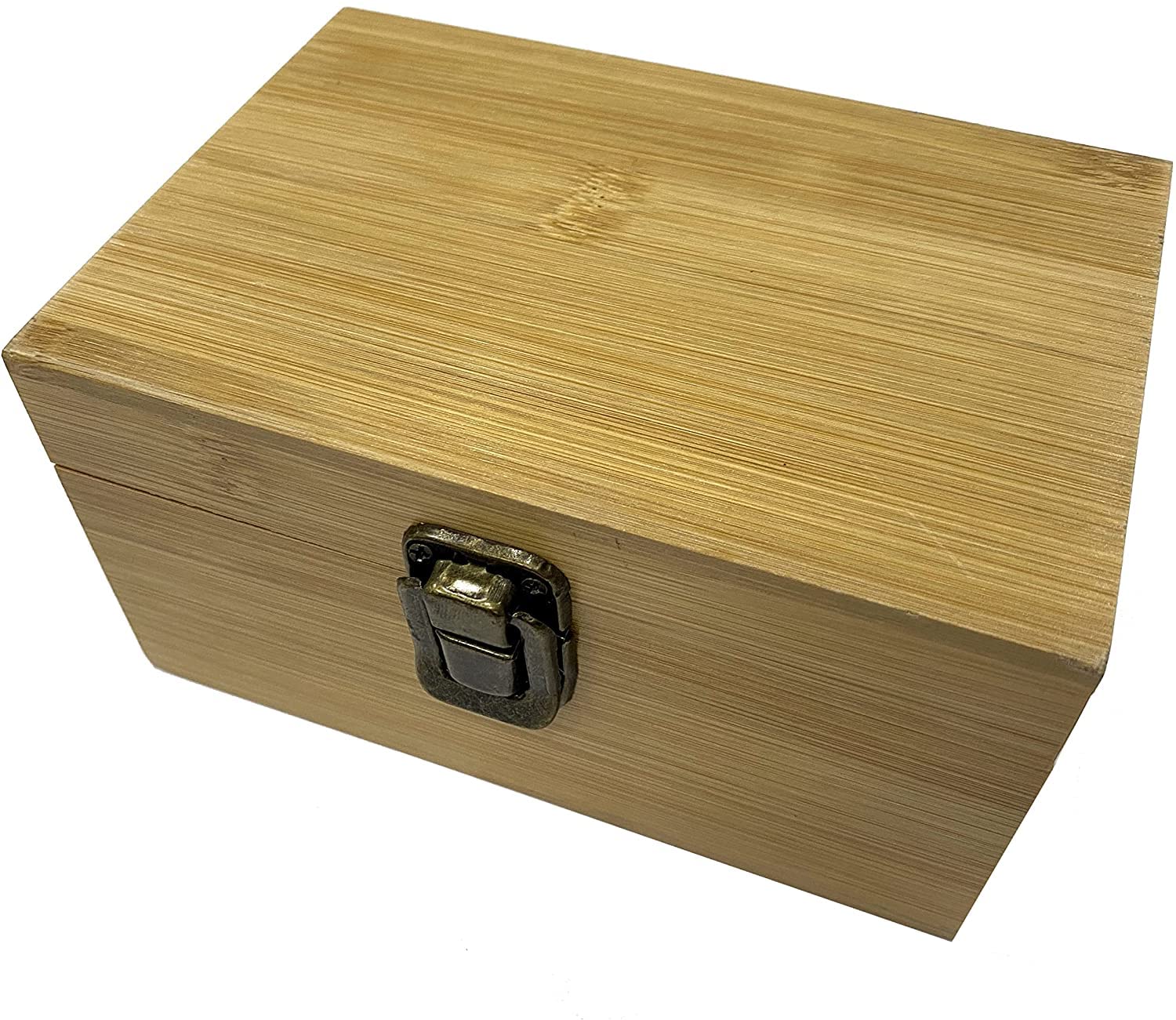 Cali Factory Bamboo Box storage box (6.1 X4 X 3.25 inch) (Brown)
