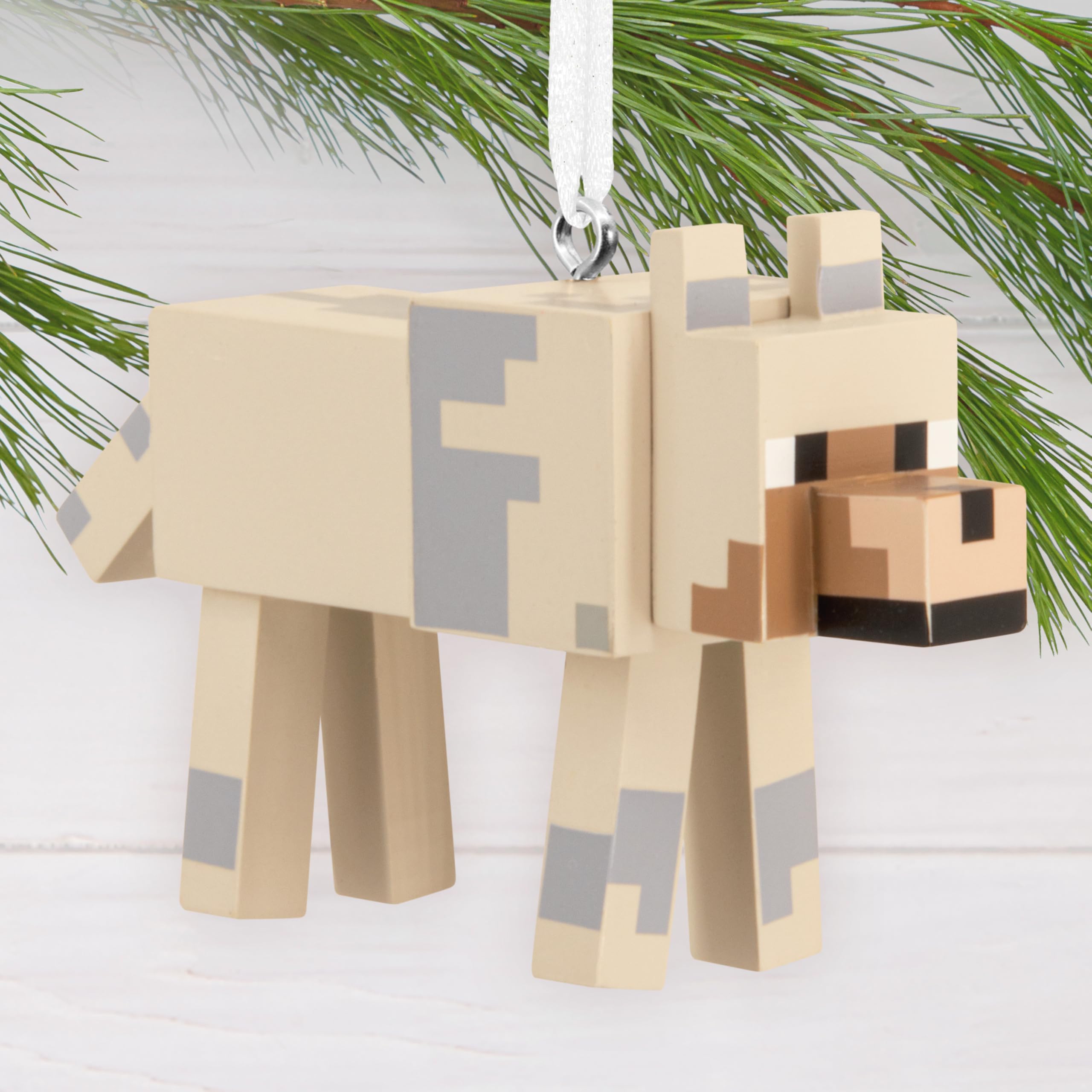 Hallmark Minecraft Wolf Christmas Ornament, Gifts for Gamers