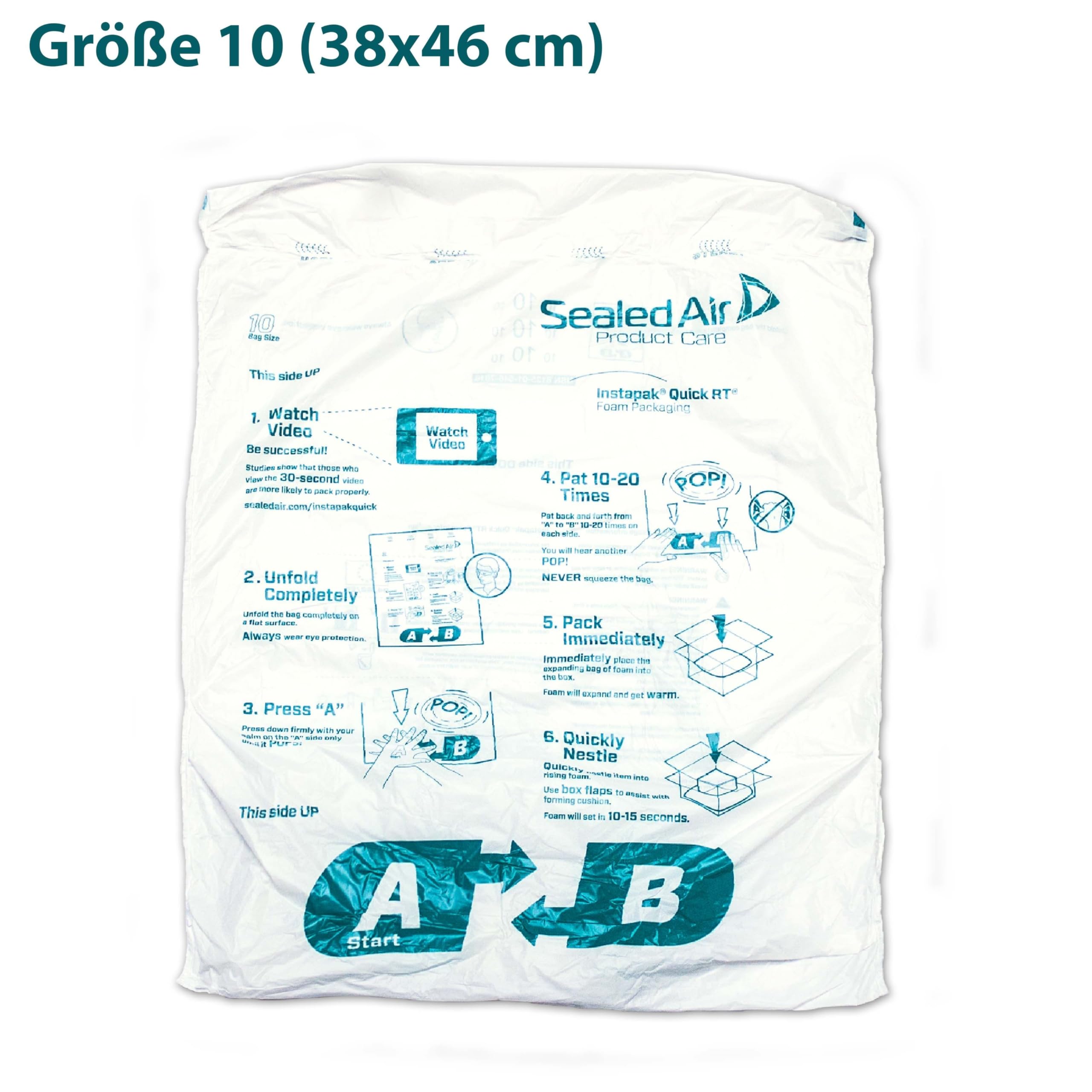 Instapak Quick RT Packing and Shipping Solution (10 (15Ax18A), Quantity 180)