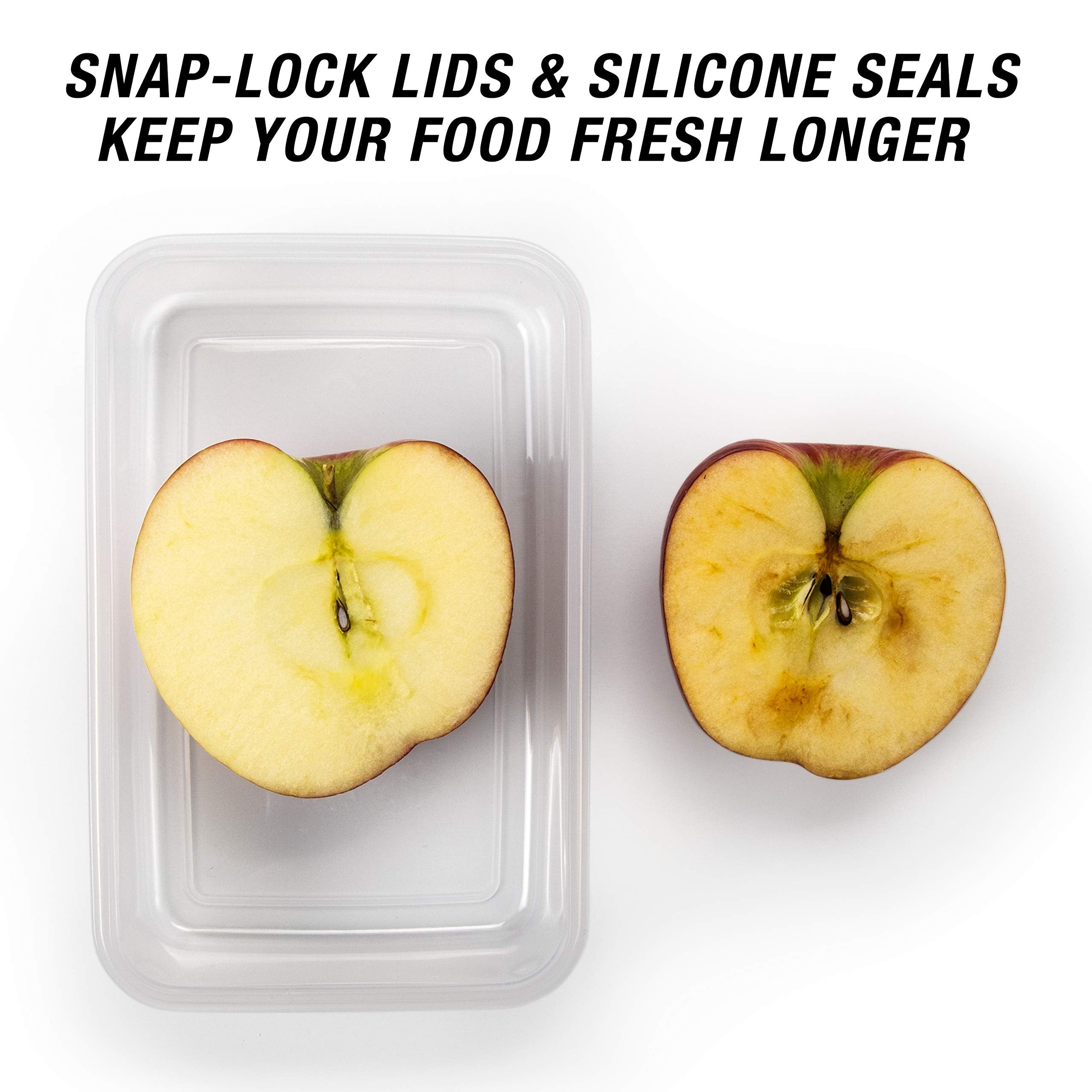 Thinkfit Meal Prep Containers, Bpa Free - Airtight Food Storage Containers Best For Meal Prepping & Portion Control - Reusable,