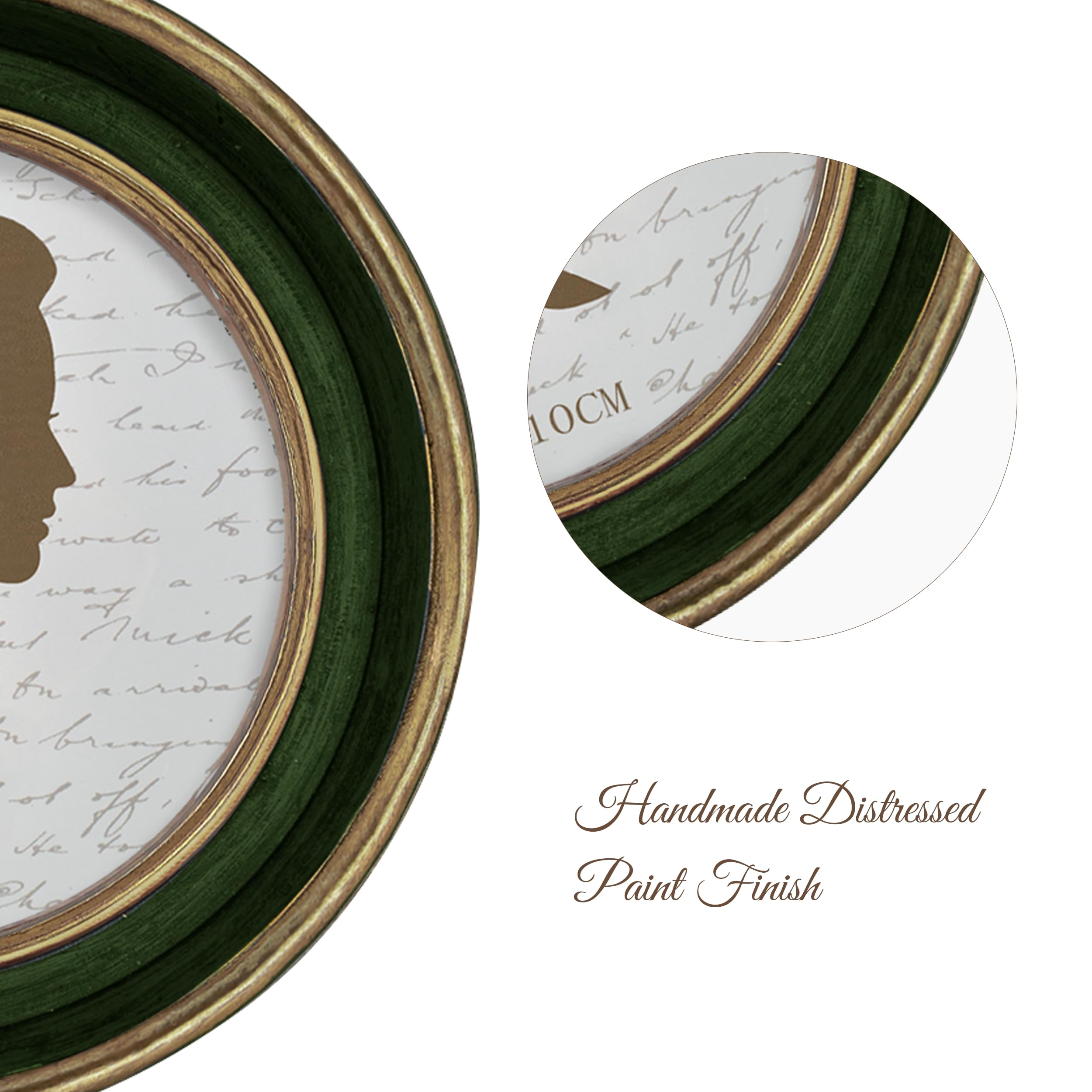 AELS 4x4 Inch Vintage Picture Frame, Elegant Antique Photo Frames with Glass Front, Photo Display, Tabletop Wall Hanging, Gift I