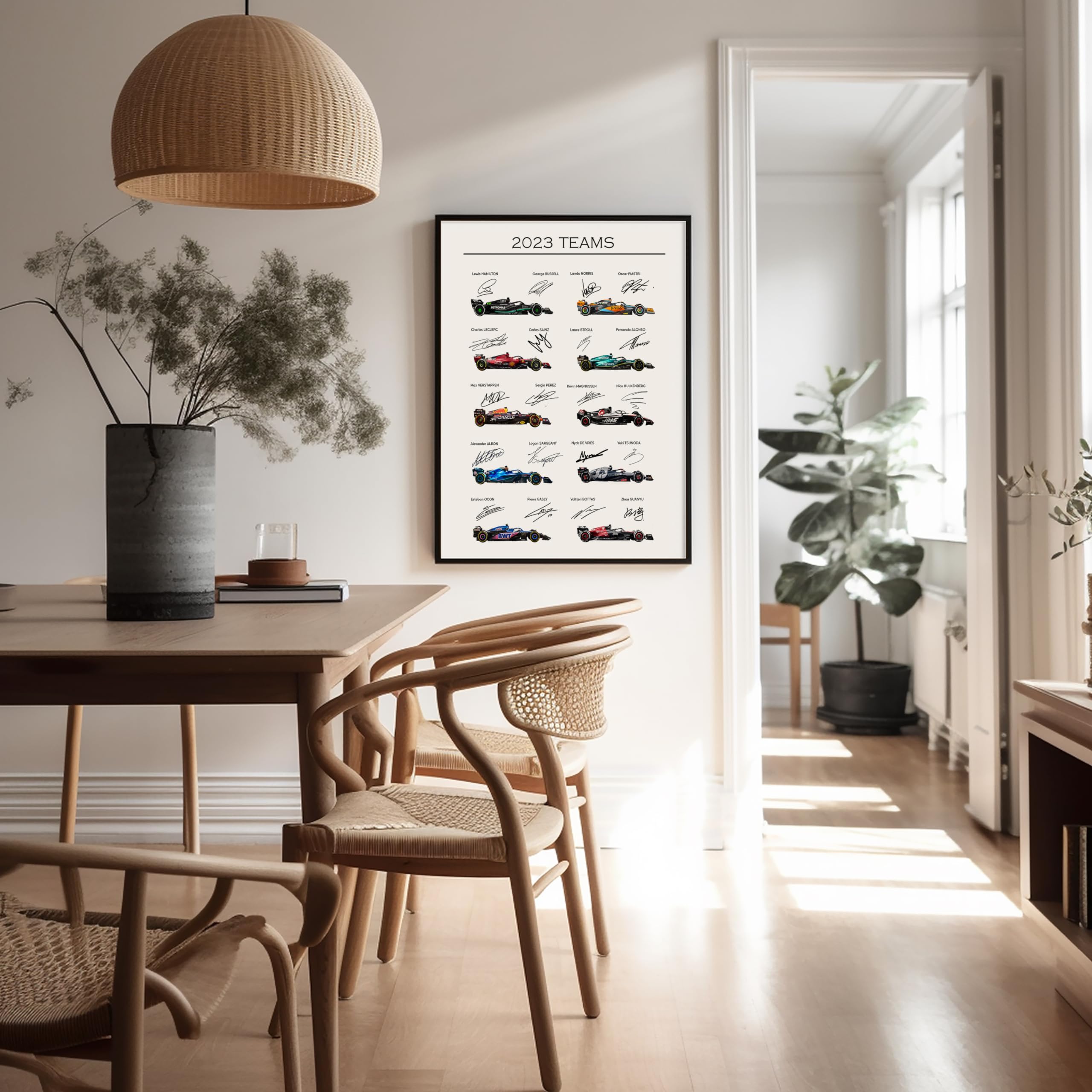 Poster Master 2023 Car Racing Poster - Race Car Print - Sports Car Racing Art - Gift For Men, Women & Car Enthusiast - Great Wal