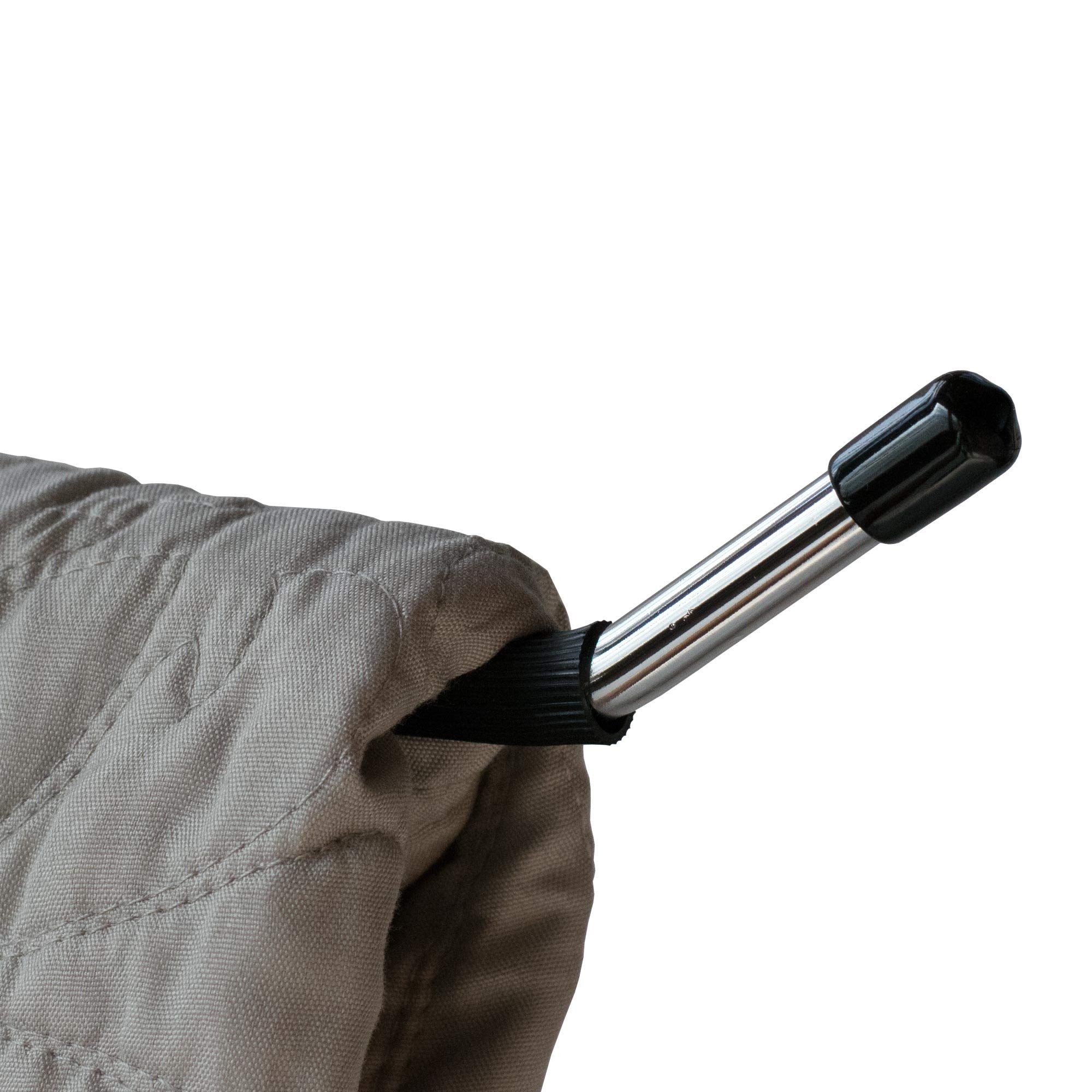Nahanco 201Notail19 19'' Heavy Duty, Blanket, Sleeping Bag, Quilt Hanger, Steel With Non Slip Coating (Pack Of 12), Silver