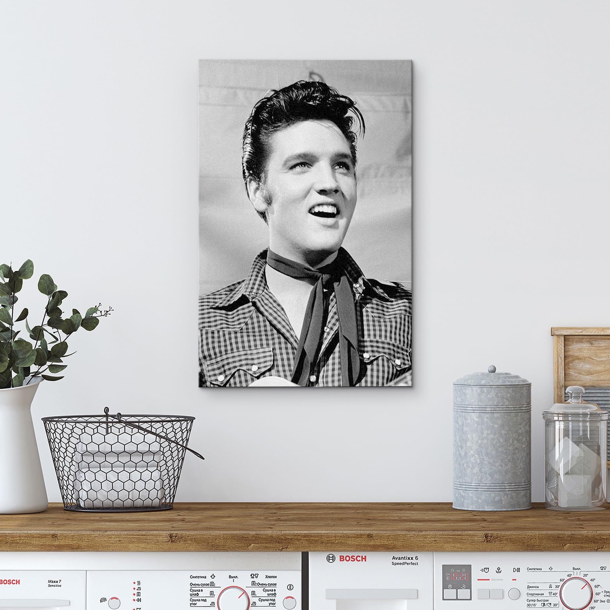 Wall26 Canvas Print Wall Art Famous Celebrity Musician Rock & Roll Elvis Presley Historic Classic Photography Realism Traditiona