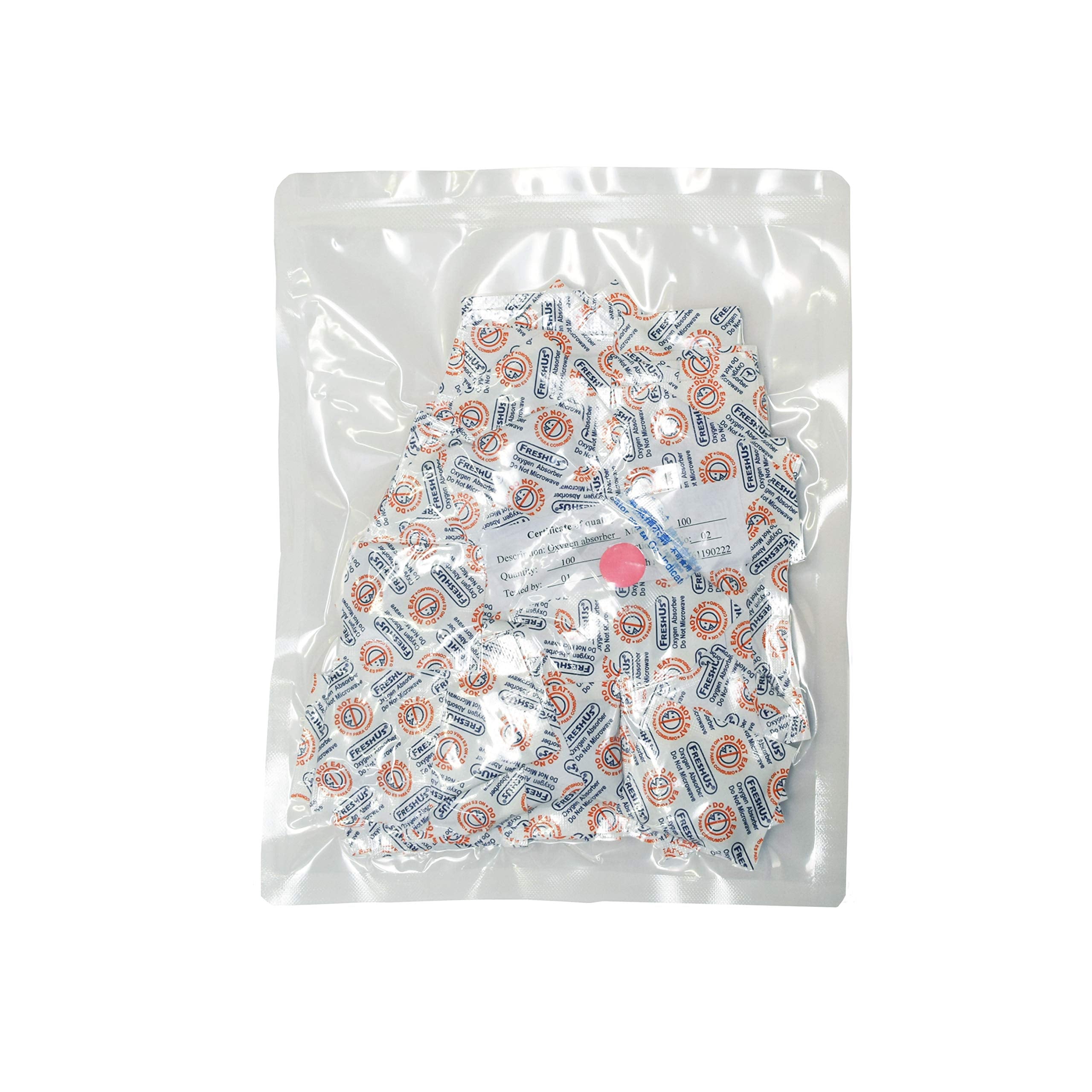 Freshus 100Cc Oxygen Absorber(100 Packets In A Bag, Total 100 Packets) - Long Term Food Storage (100, 100 Cc)