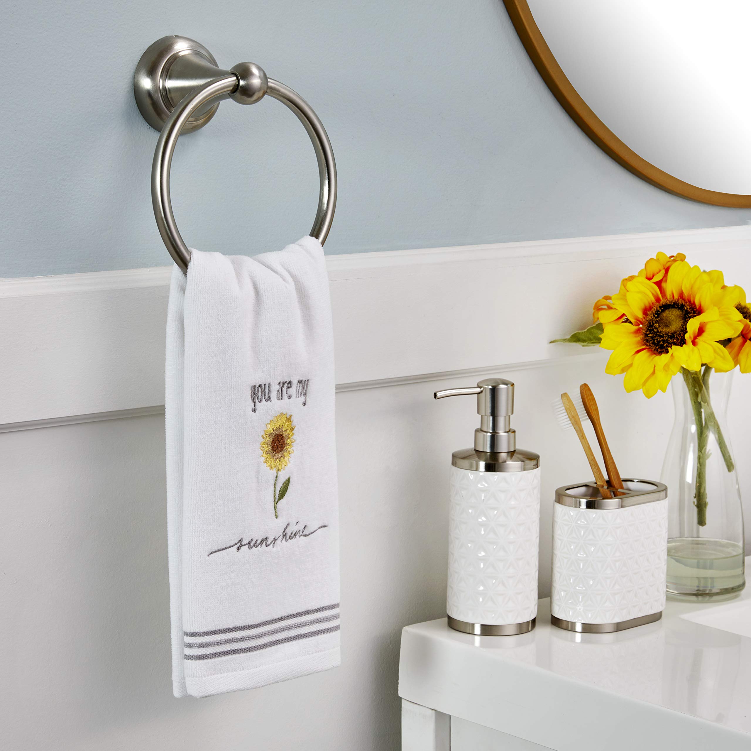 Skl Home By Saturday Knight Ltd. Sunshine Hand Towel (2-Pack), White