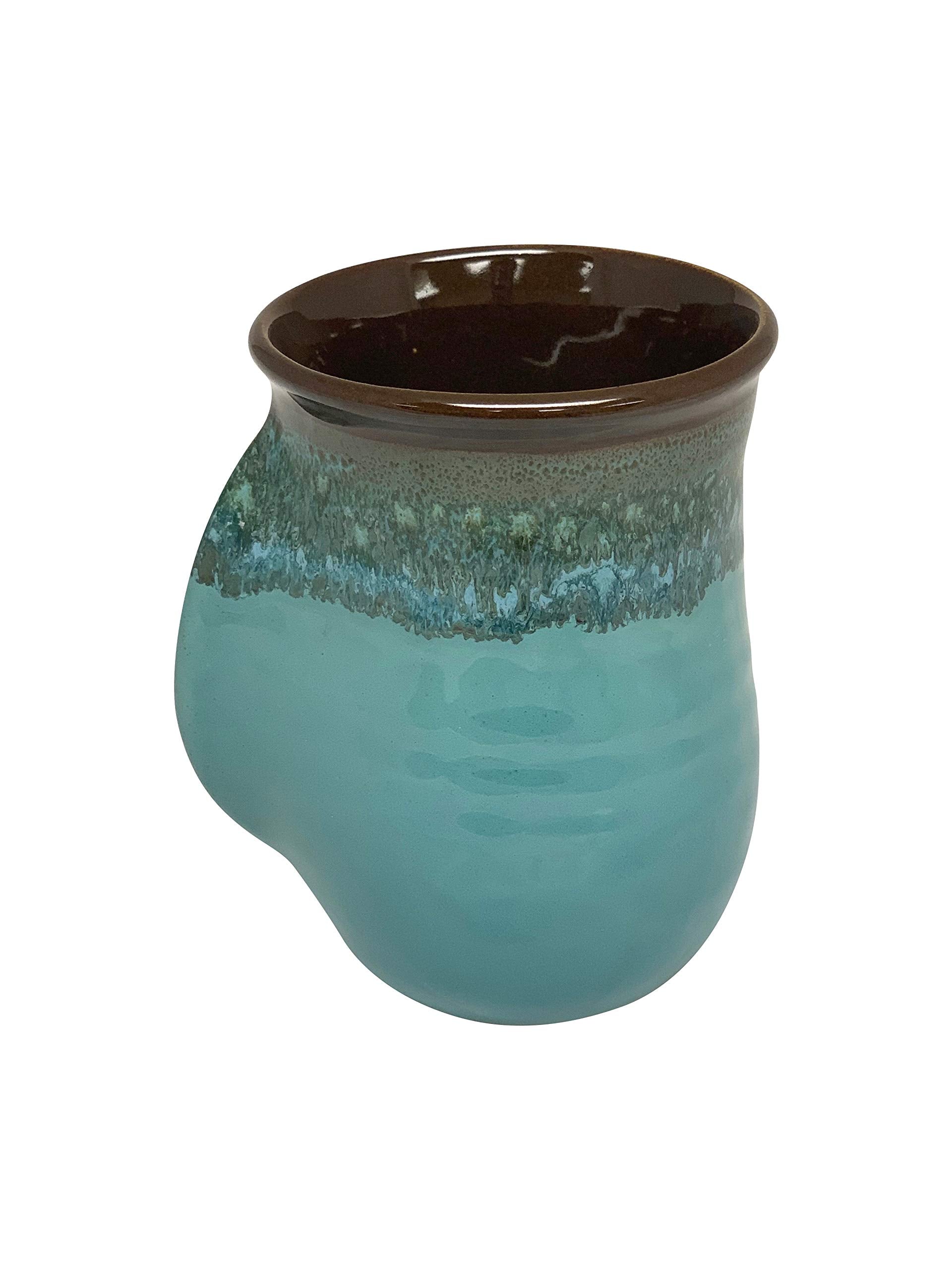 Clay in Motion Handwarmer Mug - Right Hand (Ocean Tide)