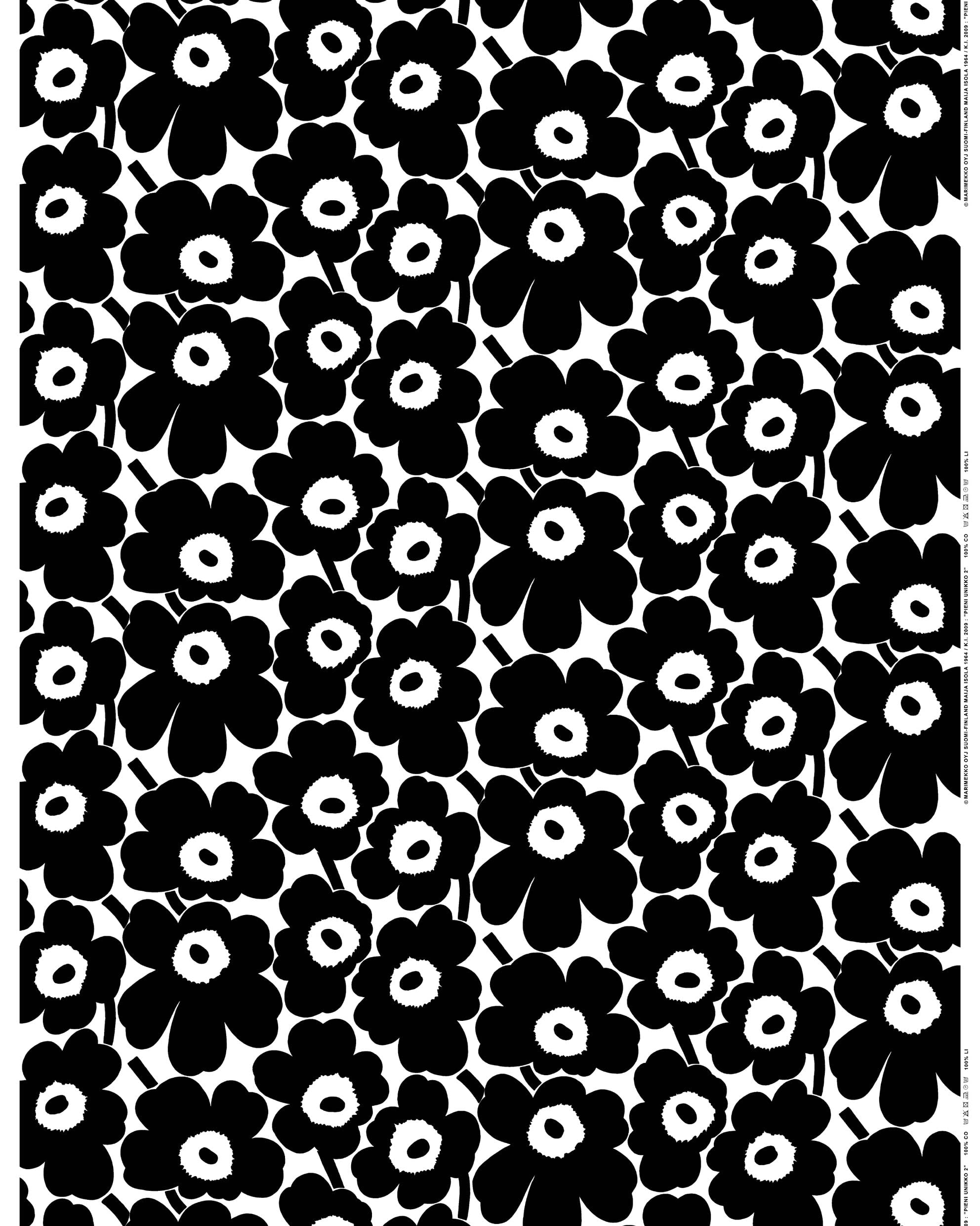 Marimekko Unikko Cotton Linen Kitchen Towel Set Of 2 - Refine Your Kitchen D  Cor With Our Floral Patterned Towels - Stylish And