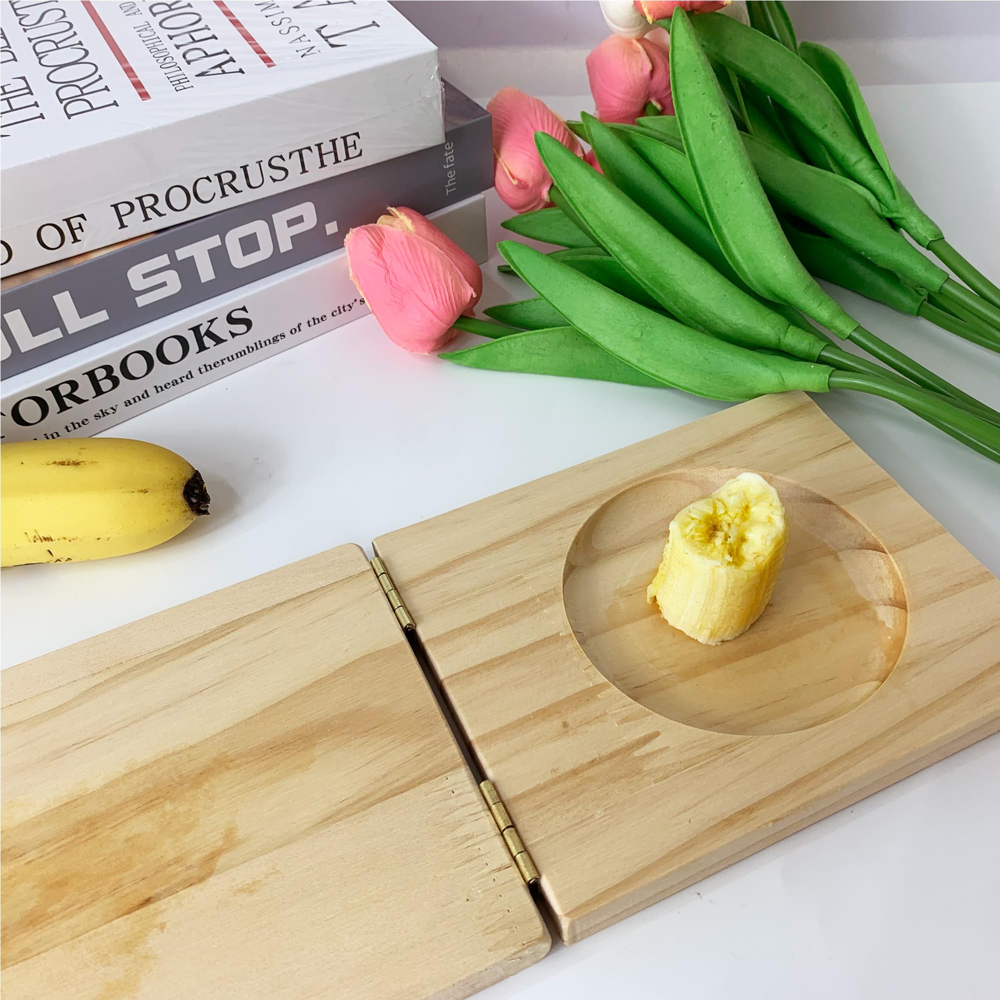 Tostones Plantain Press Wooden Tostonera Para Platanos Fried Banana Masher For 3.3'' Tostones And Stuffed Plantains, 10.5''X4.5'