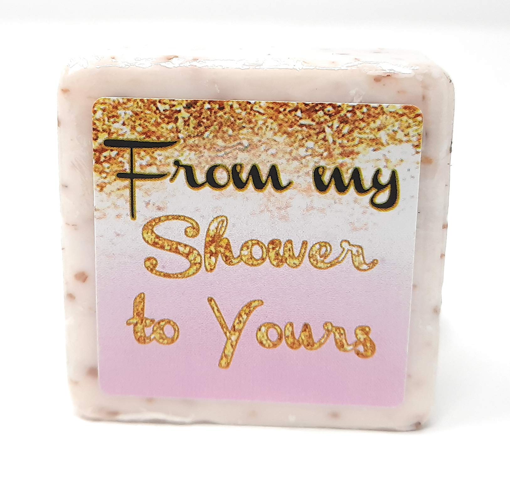 12 Pink And Gold Glitter Soap Favors - 1.5Oz Soap Favors - Pink And Gold Shower Favors - From My Shower To Yours Soaps - Girl Ba