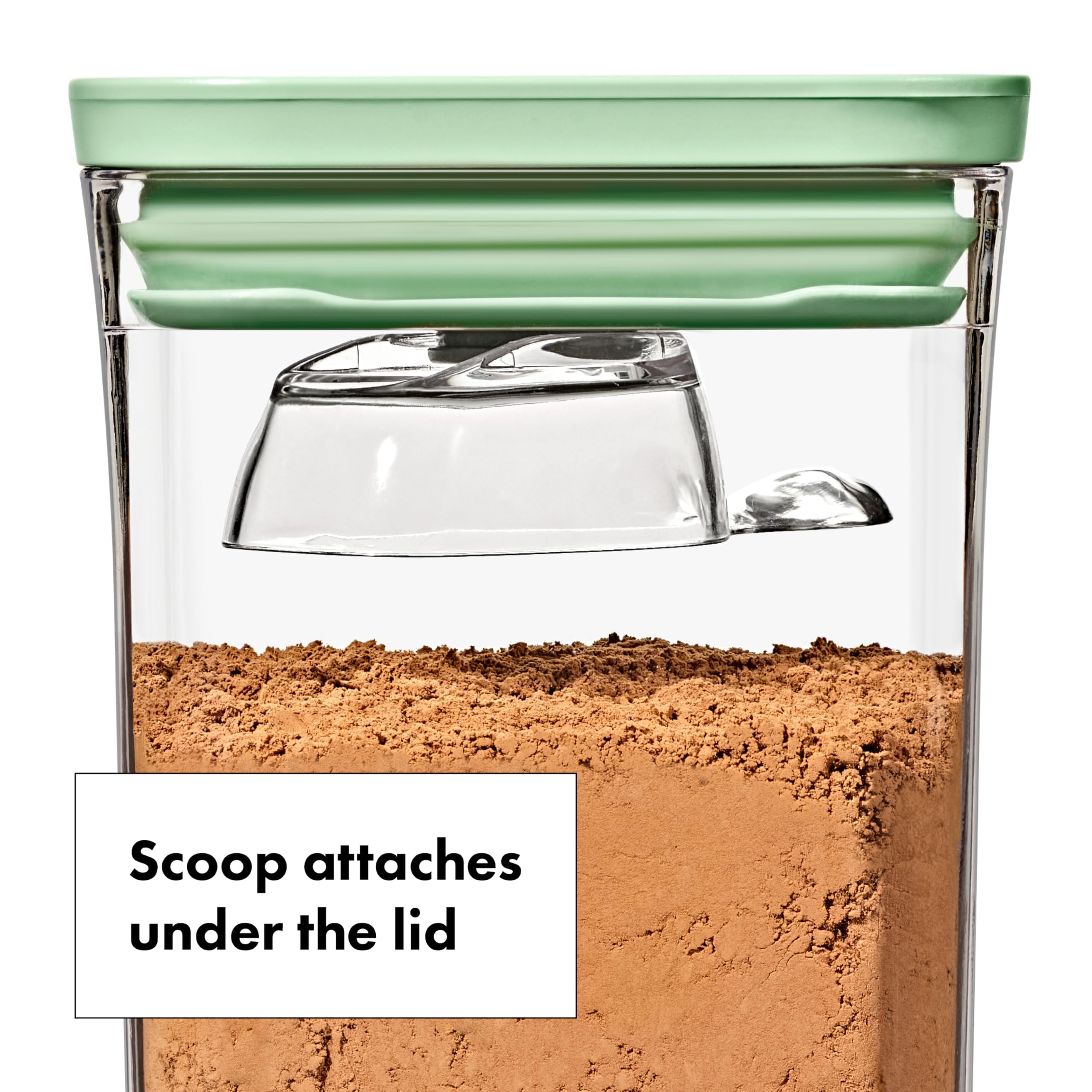 Oxo Good Grips 3-Piece Pop Container Set With Mini Scoops - Limited Edition Pistachio