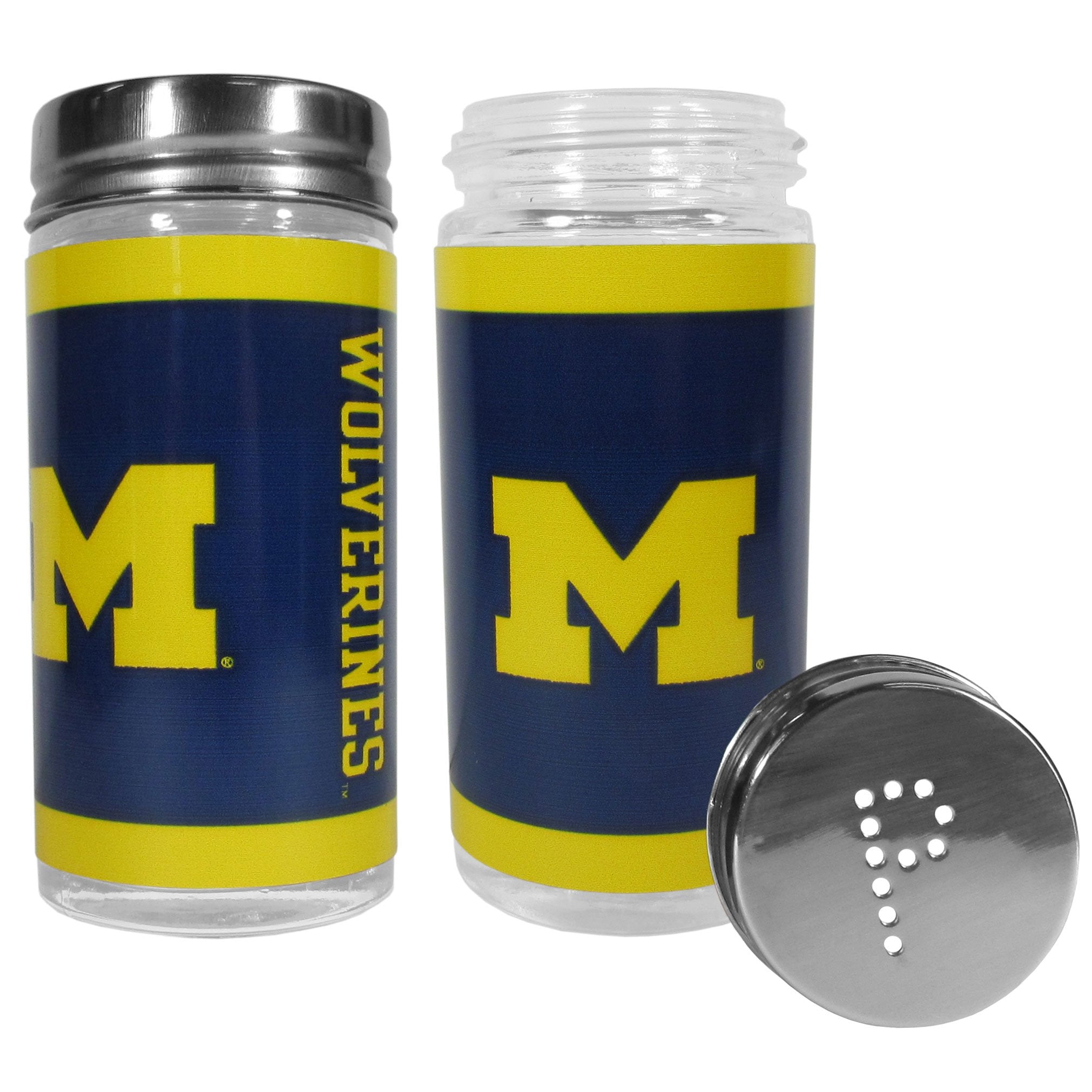 Siskiyou Sports Unisex Ncaa Michigan Wolverines Tailgater Salt & Pepper Shakers, Blue, Set Of 2