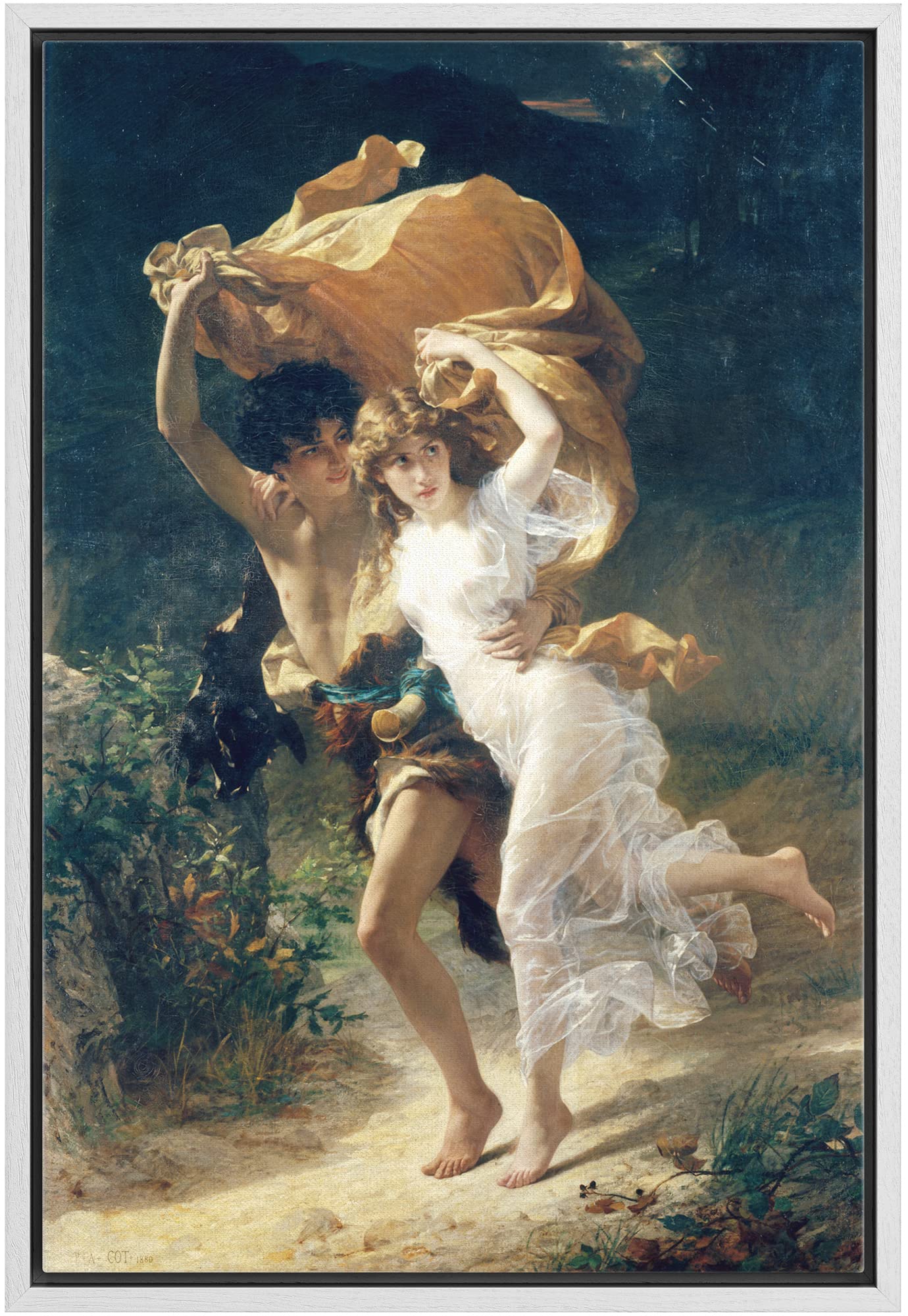 Wall26 Framed Canvas Print Wall Art The Storm By Pierre Auguste Cot People Historic Illustrations Modern Art Traditional Relax/C