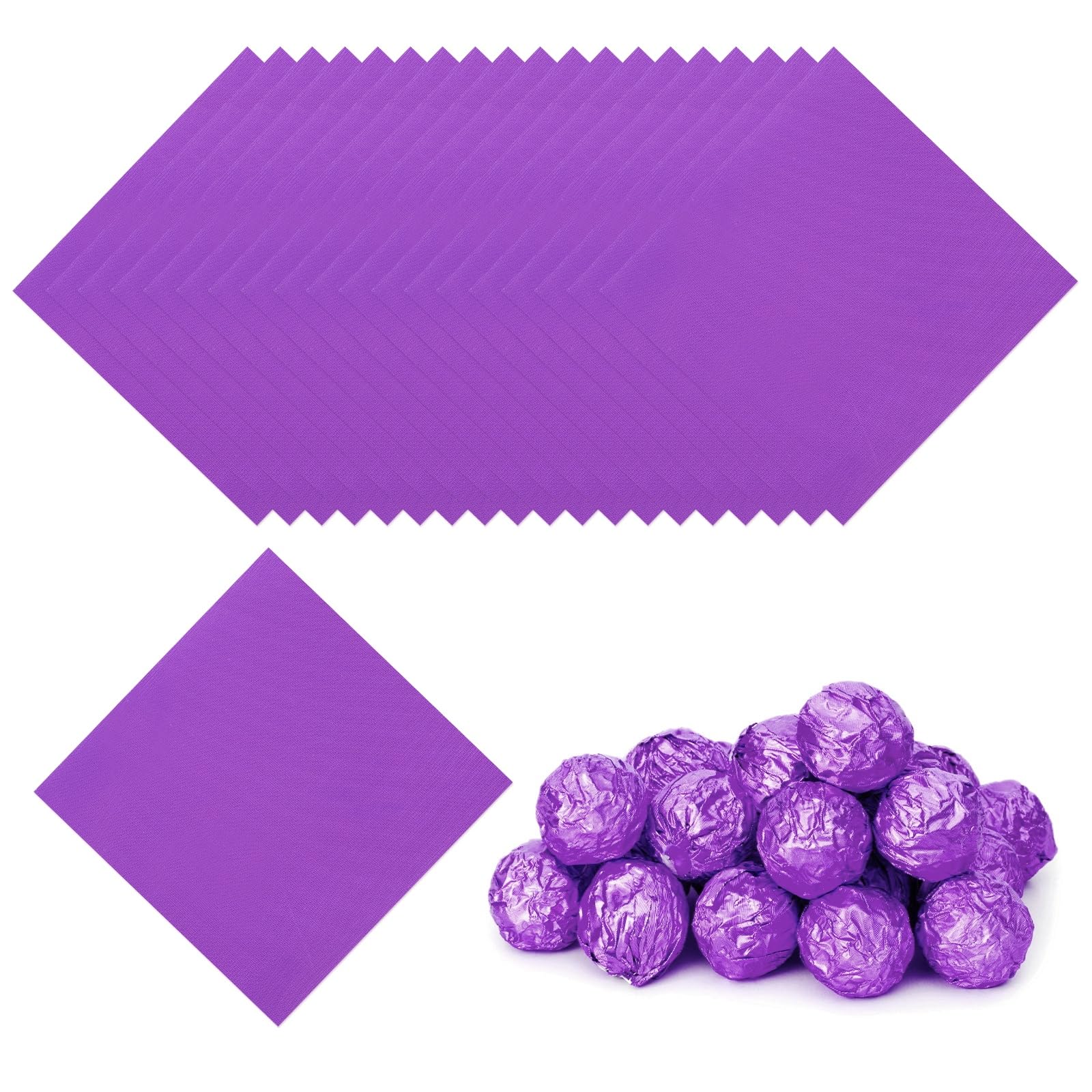 PATIKIL Foil Candy Wrappers 3x3 Inch, 100 Pcs Square Fine Grid Aluminium Foil Candy Wrapping Paper for DIY Chocolate Candies Pac