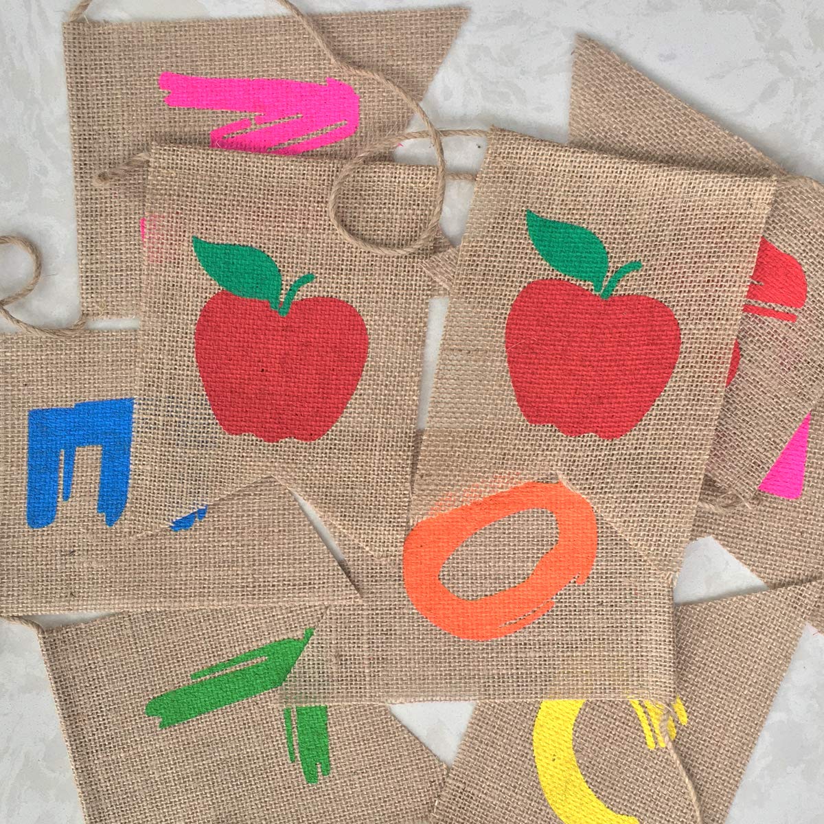 Uniwish Welcome Banner For First Day Of School Classroom Decorations Garland Apple Themed Welcome Class Office Photo Backdrop