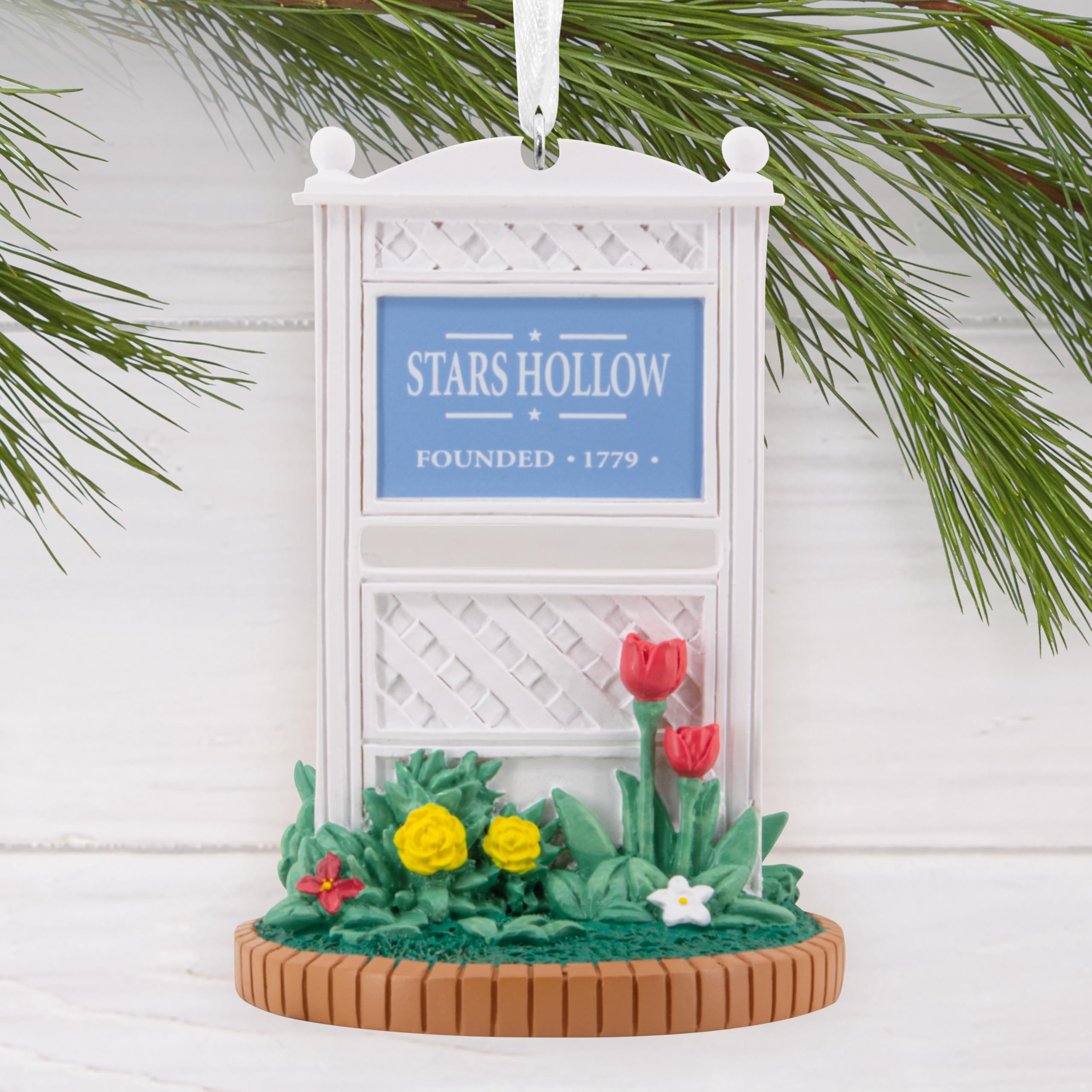 Hallmark Gilmore Girls Stars Hollow Sign Christmas Ornament, TV Show Gifts