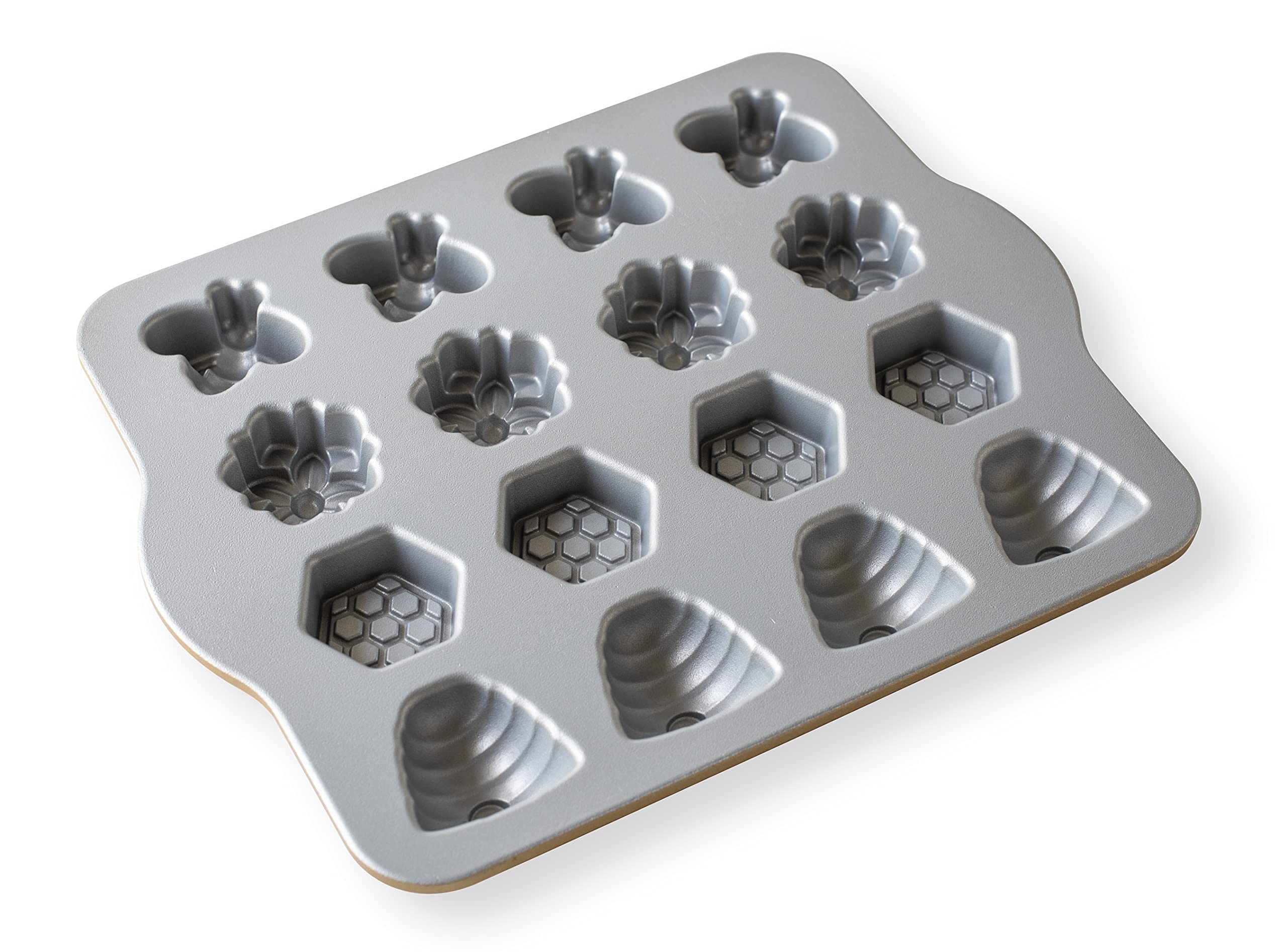 Nordic Ware Busy Bee Bitelet Pan, Toffee, 1.75 Cups