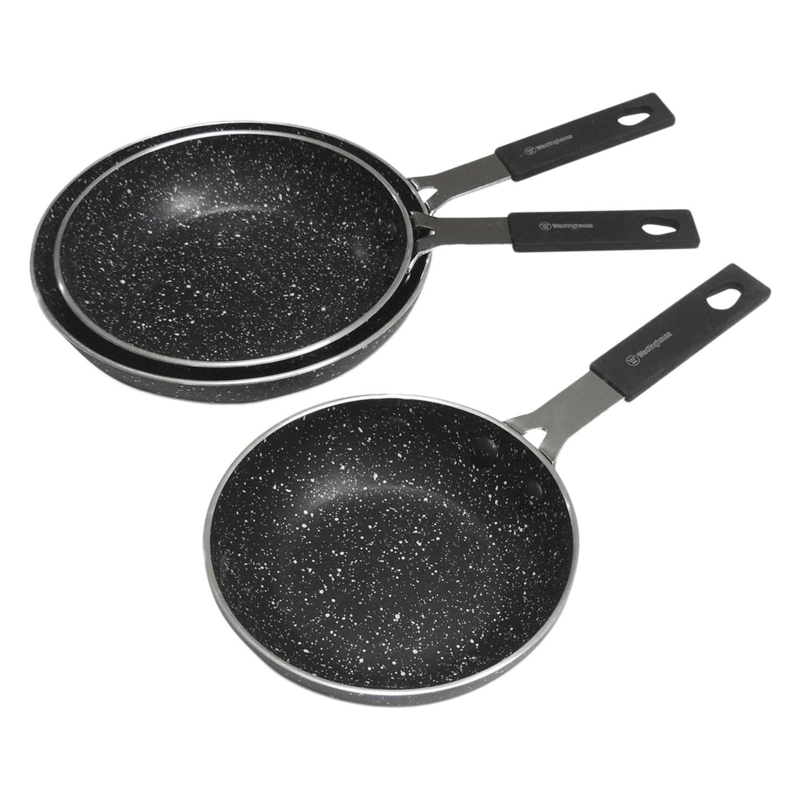 Westinghouse Black Marble Mini Frying Pan Set (3 Pieces) (Wccs000903Bmbb)