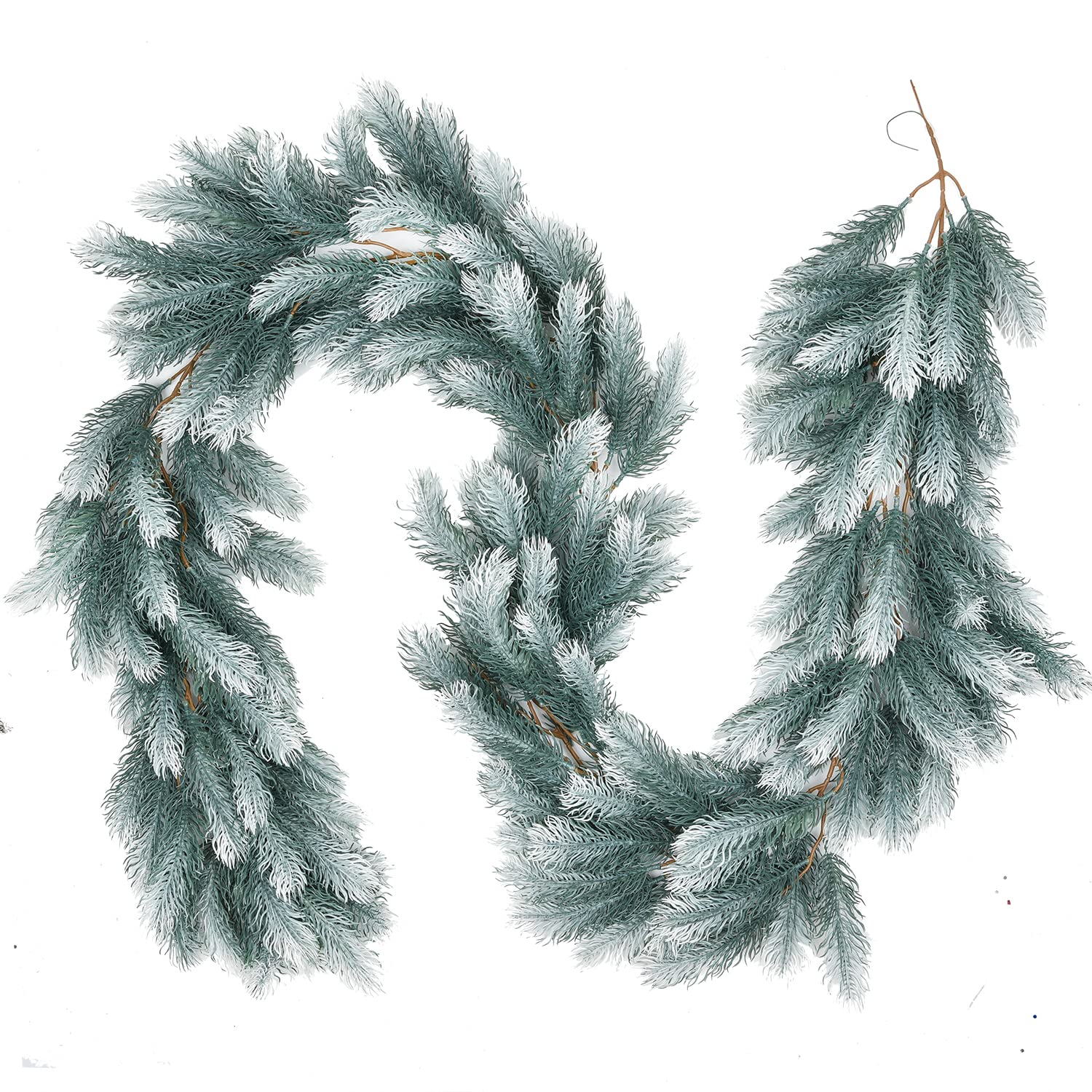 Fomlily Pine Christmas Garland Clearance, 6Ft Christmas Greenery Garland Realistic Cedar Garland Cypress Garland for Holiday Man