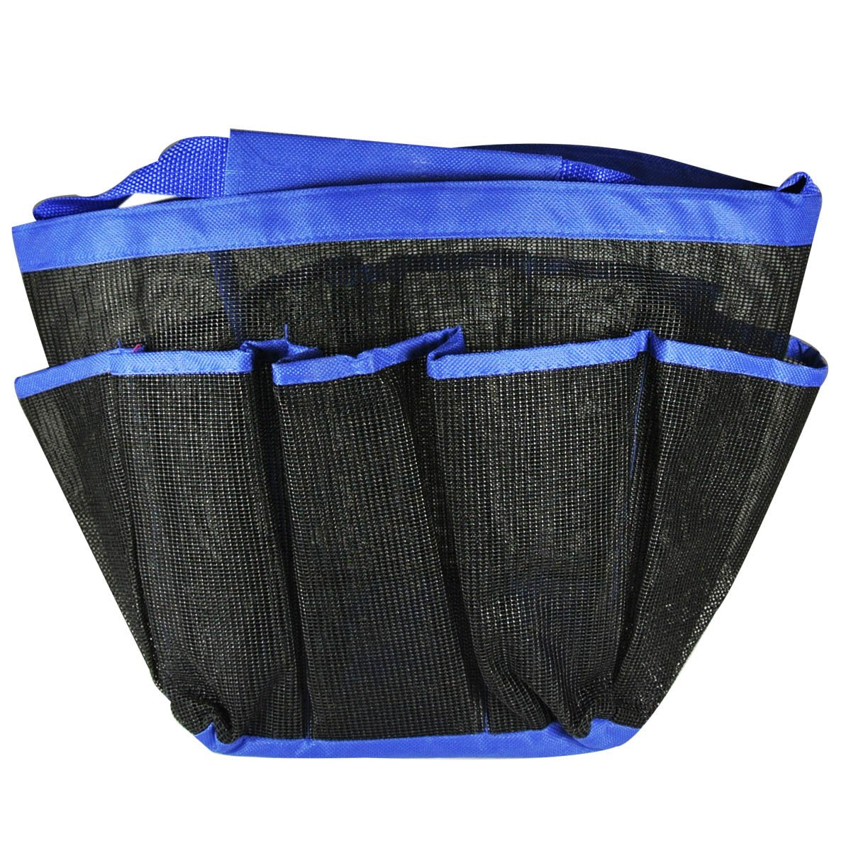 Wrapables Portable Mesh Shower Tote Bag, Blue