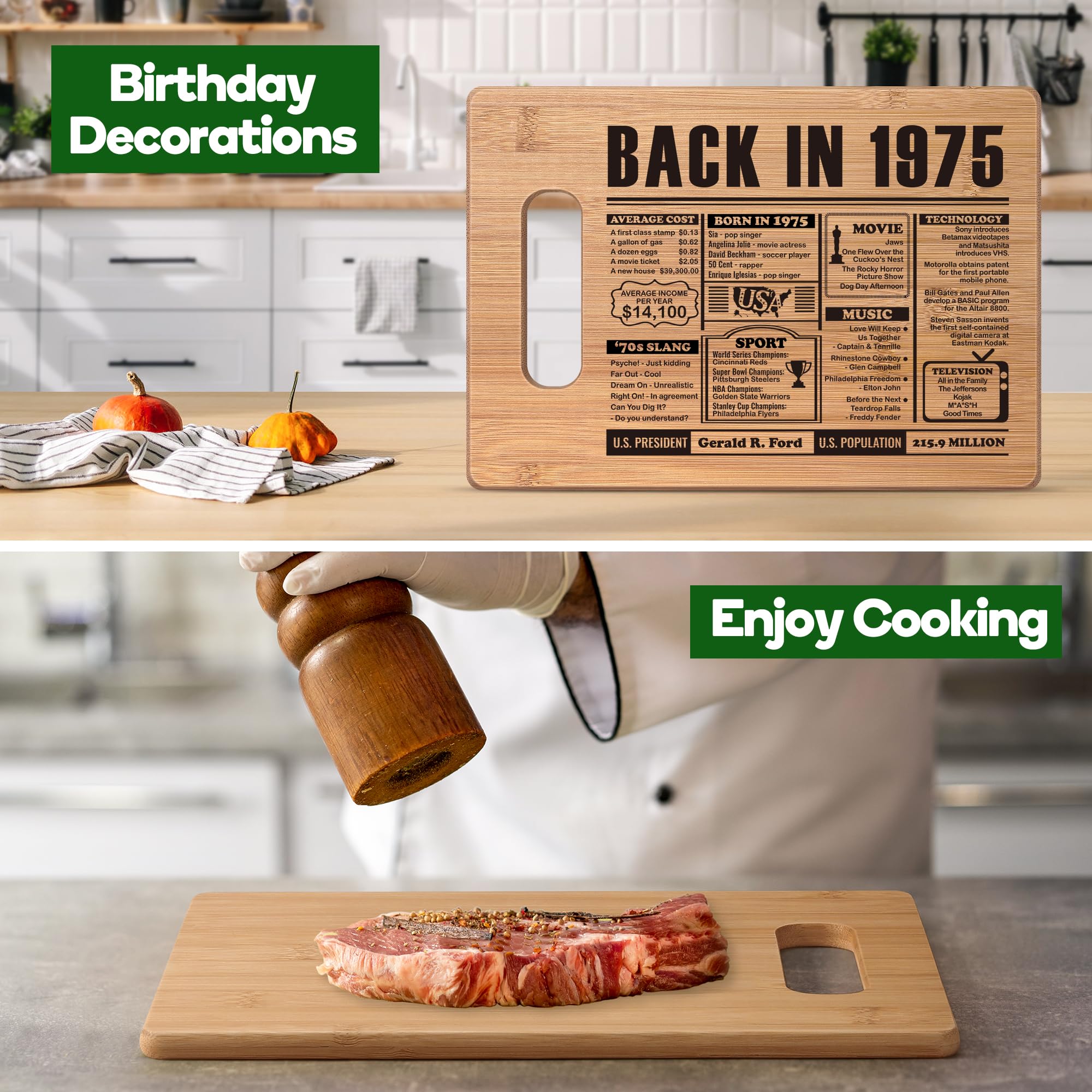 50th Birthday Gifts for Her Him,50 Year Old Birthday Gifts for Women Men,50 Years Gifts for Mom Dad Grandparents Wedding Anniver