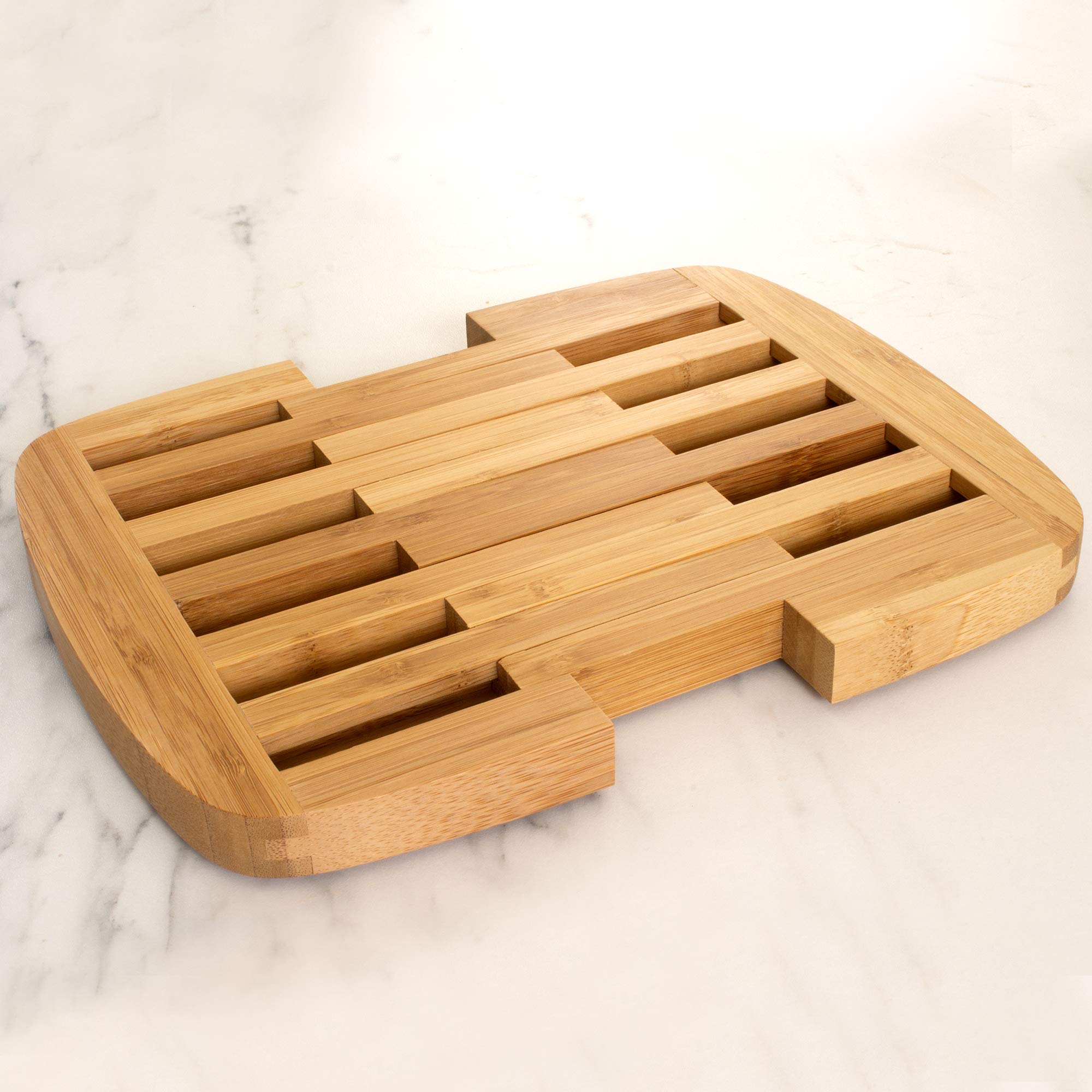 Totally Bamboo Expandable Bamboo Trivet  8.75'' by 8.75''  Brown