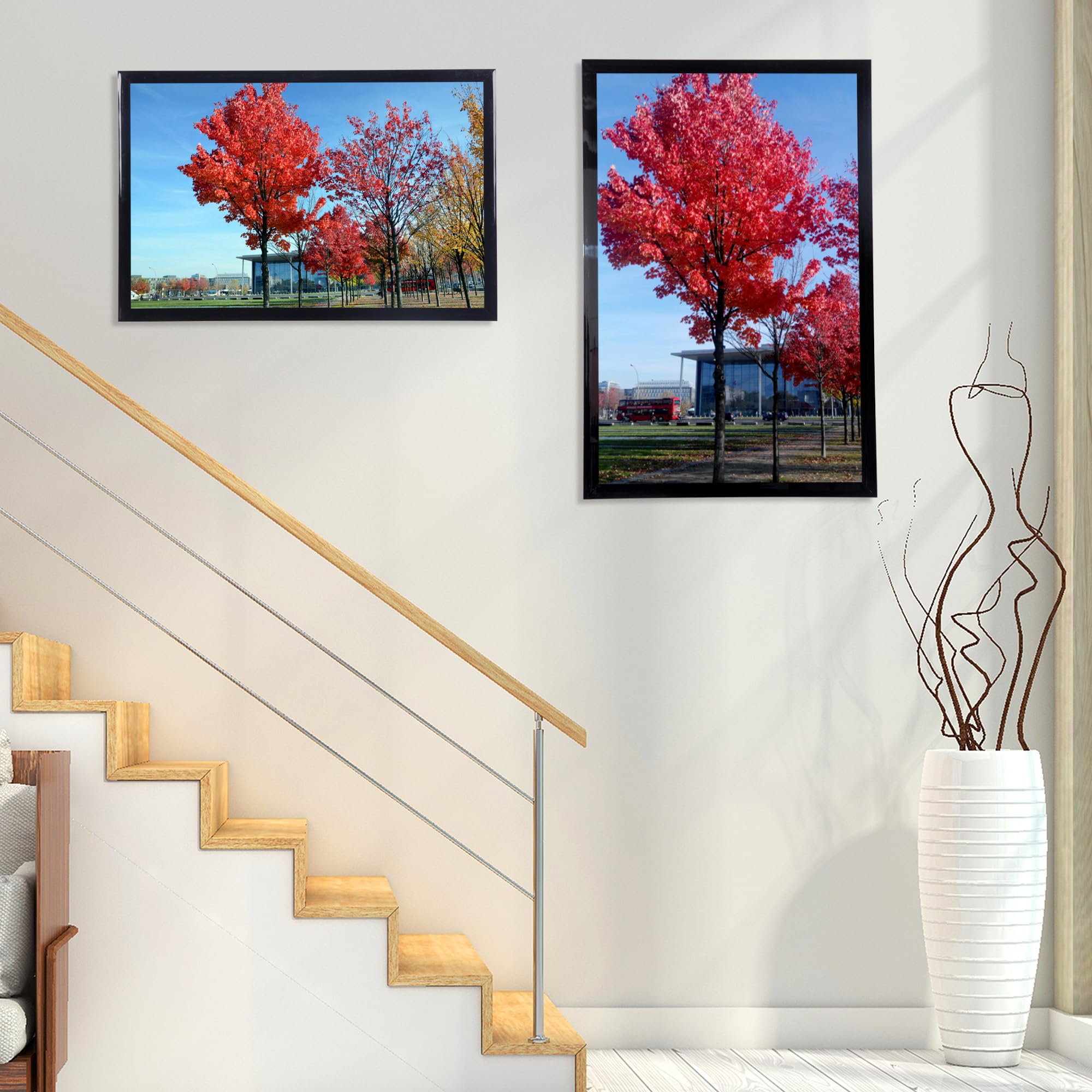 Medog Studio Gallery 16x24 Poster Frame Black,Display Pictures 16x24 Picture Frame, Studio Gallery Frame, Wall Schools Colleges