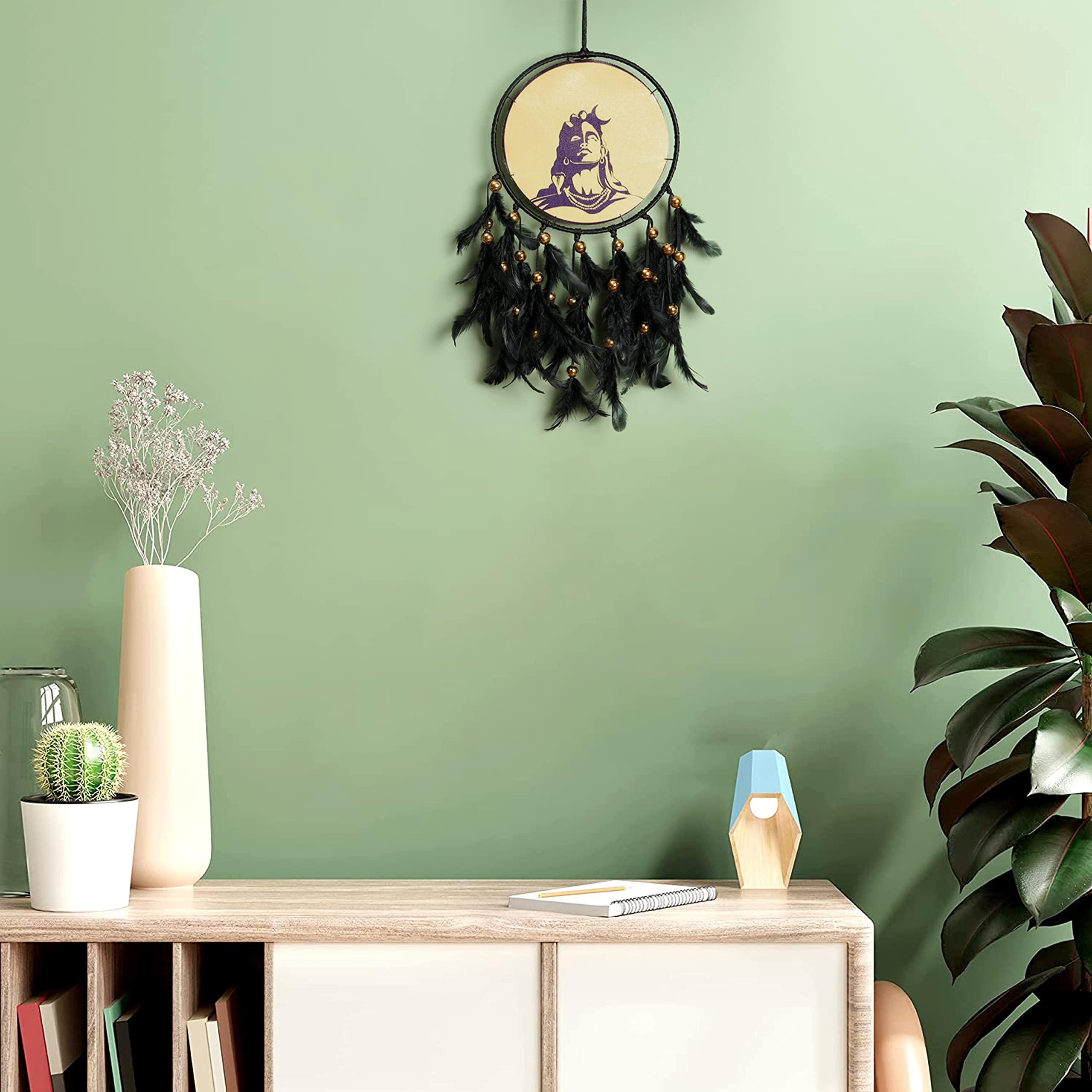 Duli Dream Catcher Handmade Tree Of Life Canvas Dreamcatcher For Bedrooms Office Balcony Outdoors Garden Car Hanging, 49Cm, Drea