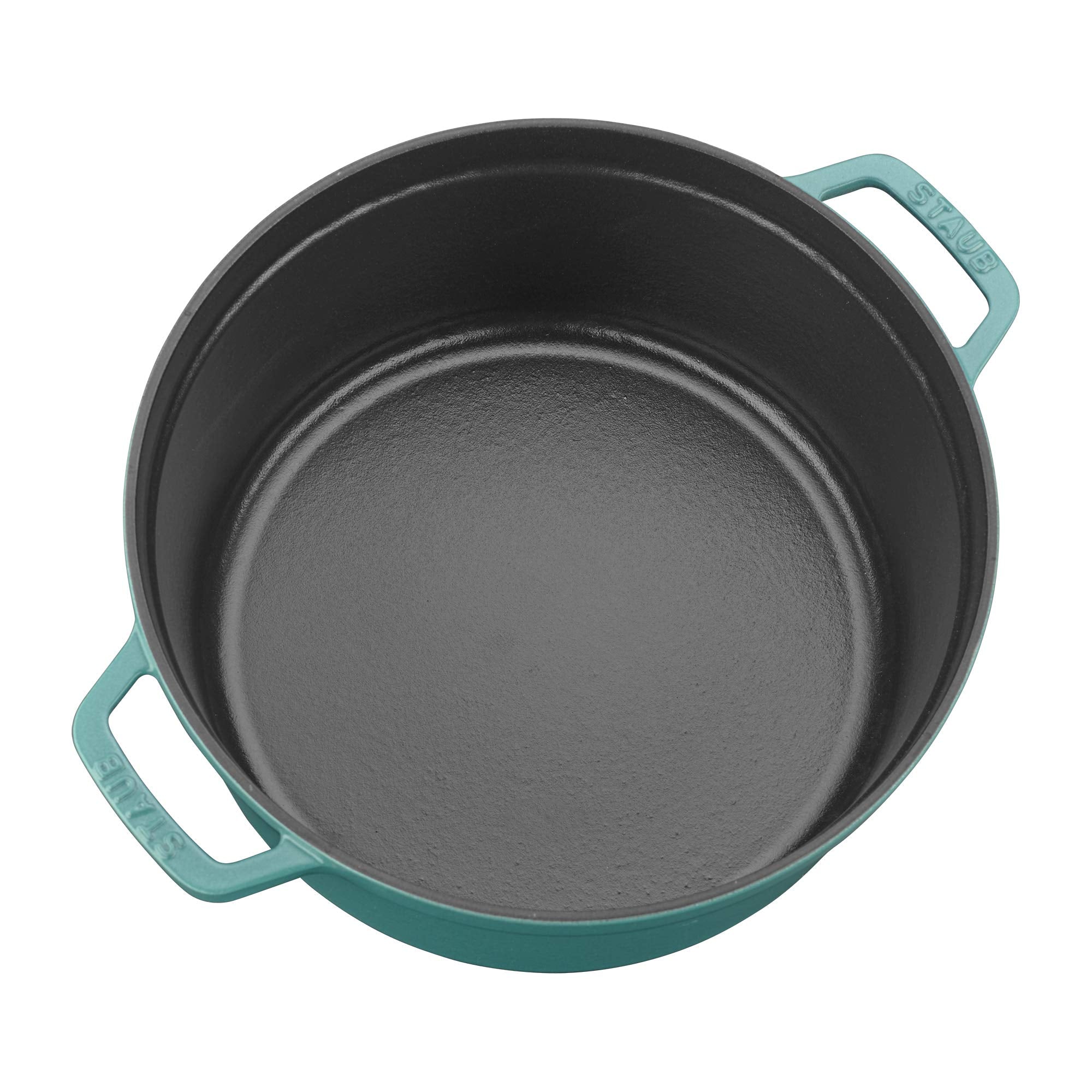 Staub Cast Iron 5.5-Qt Round Cocotte - Turquoise, Made In France
