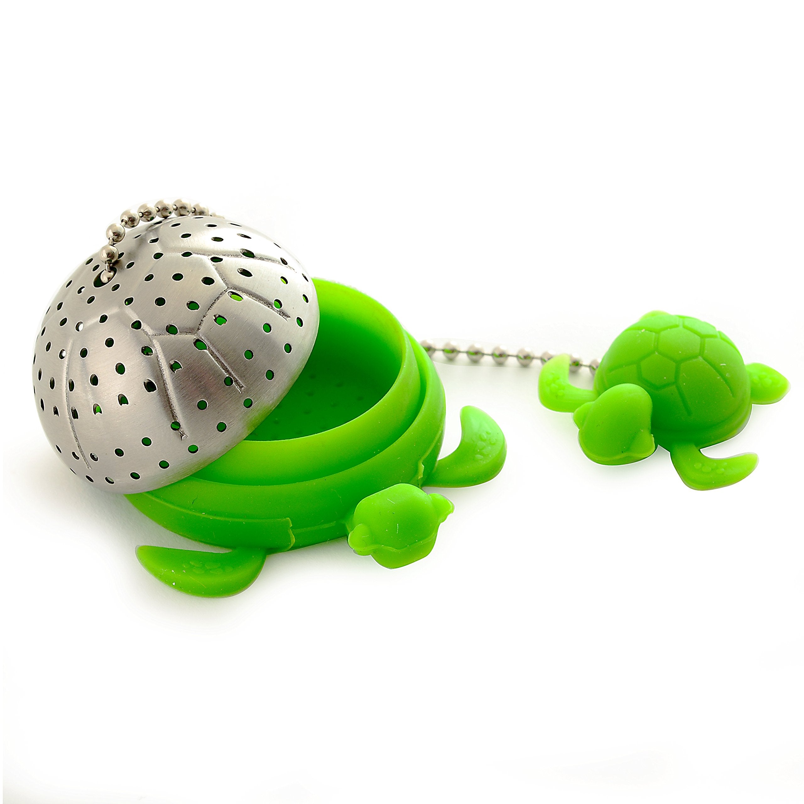 Norpro Nor-5647 S/S Turtle Tea Infuser , Green , 2'' X 2'' X 1.25''