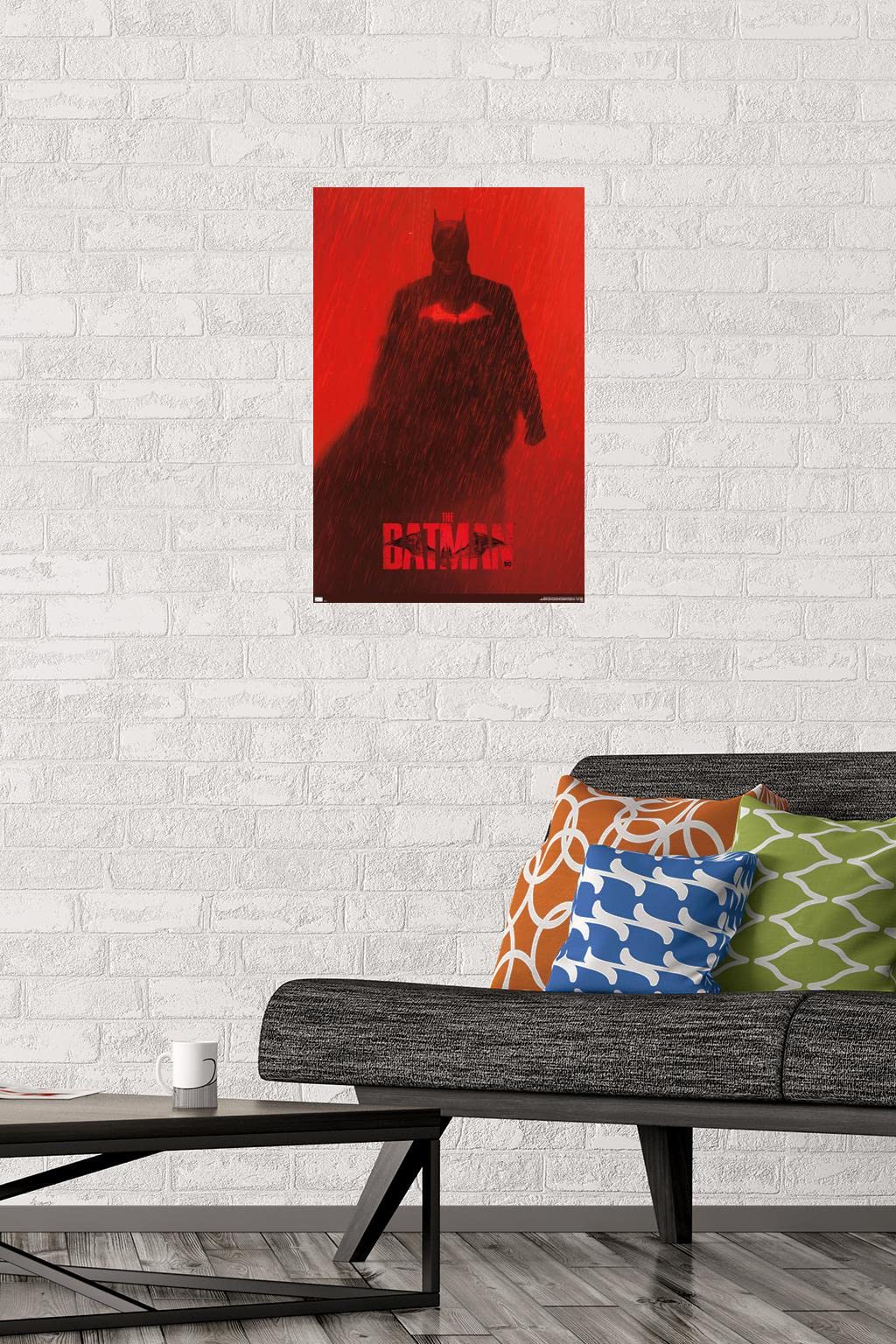 Trends International Dc Comics Movie The Batman - Batman Teaser One Sheet Wall Poster, 14.725'' X 22.375'', Premium Unframed Ver