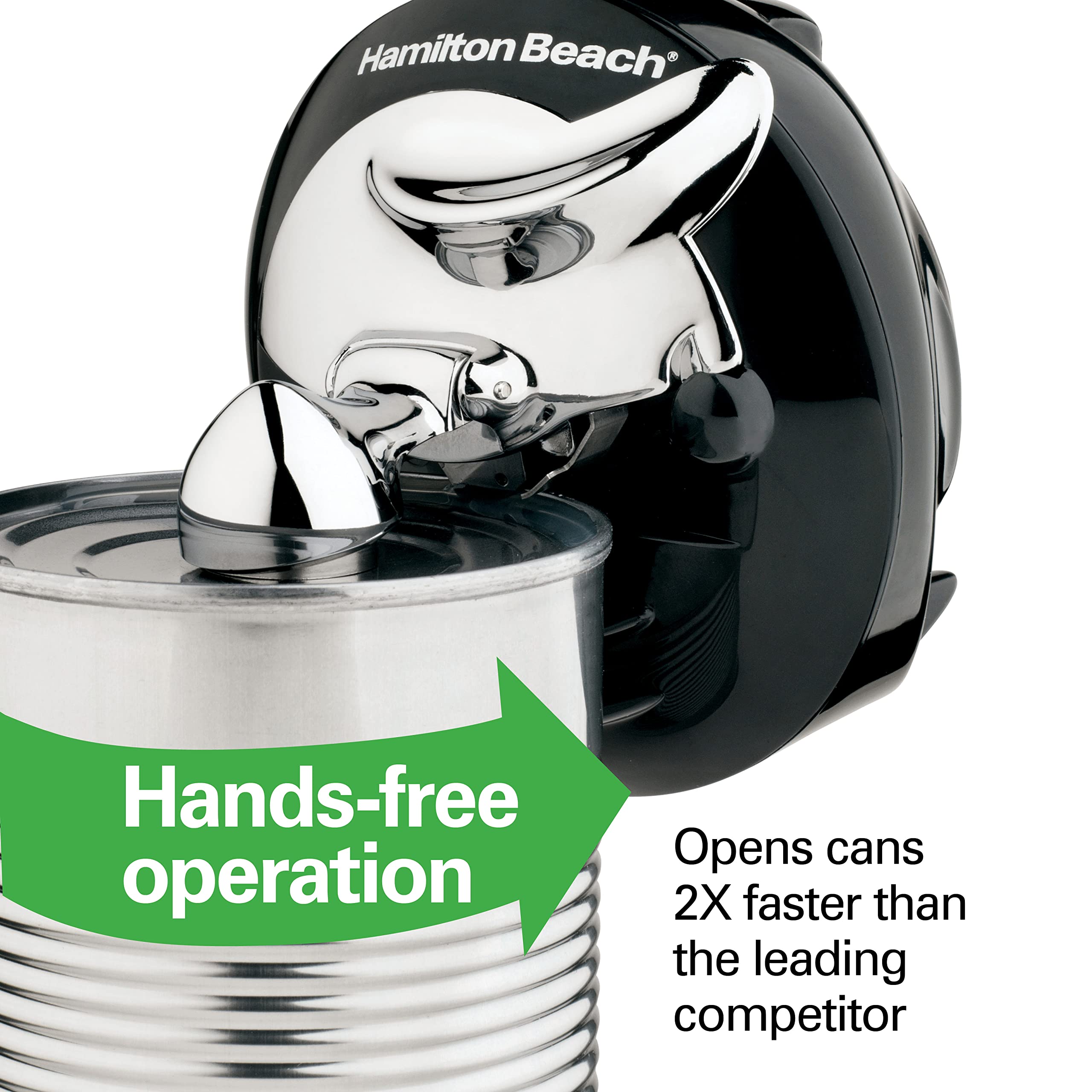 Hamilton Beach Walk N Cut Can Opener, Automatic Hands Free, Cordless & Rechargeable, Black (76501G)