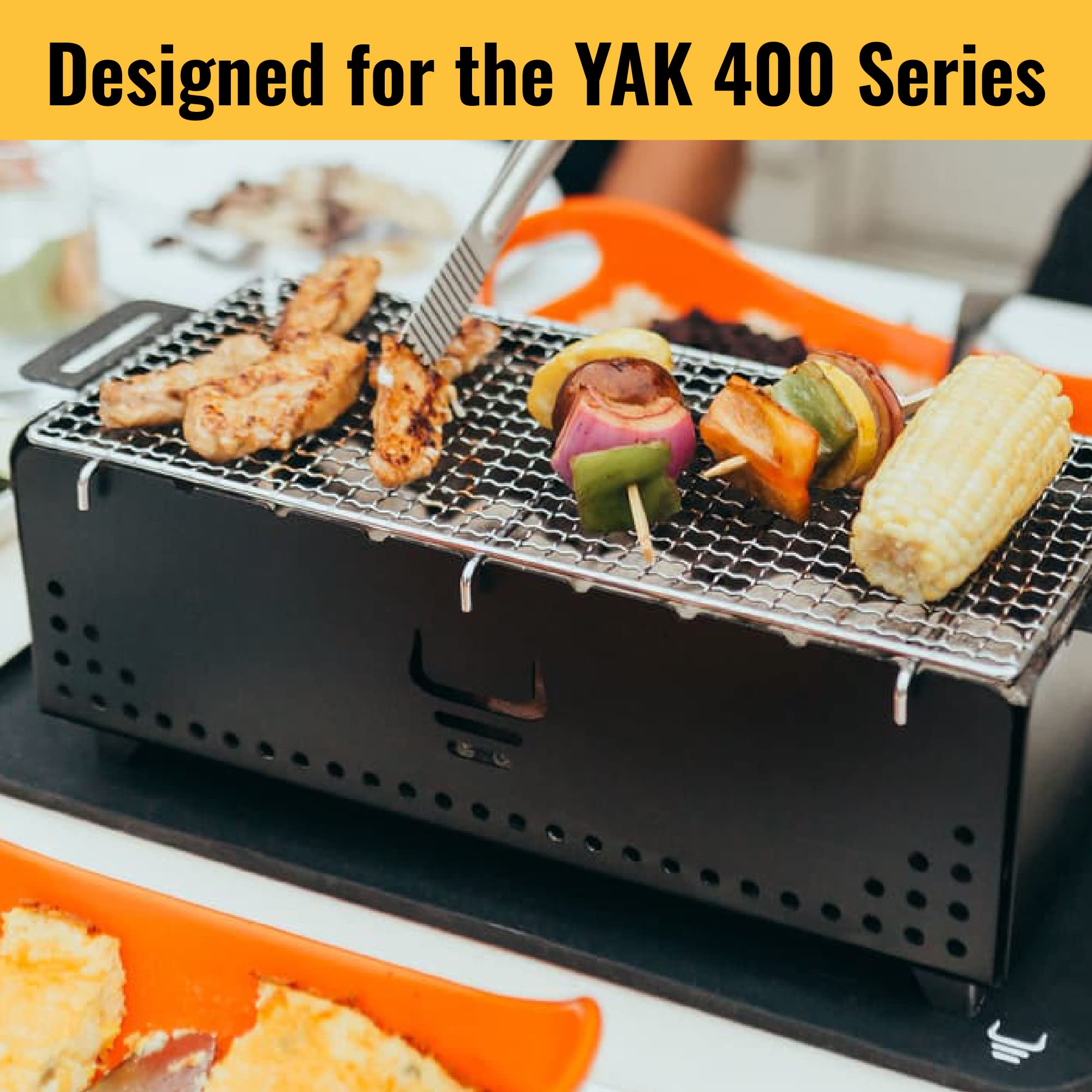 Genuine Yak Grills Silicone Mat Designed For The Yak 400 Series |Durable And Heat-Resistant Black Silicone Trivet | Keeps Grilli