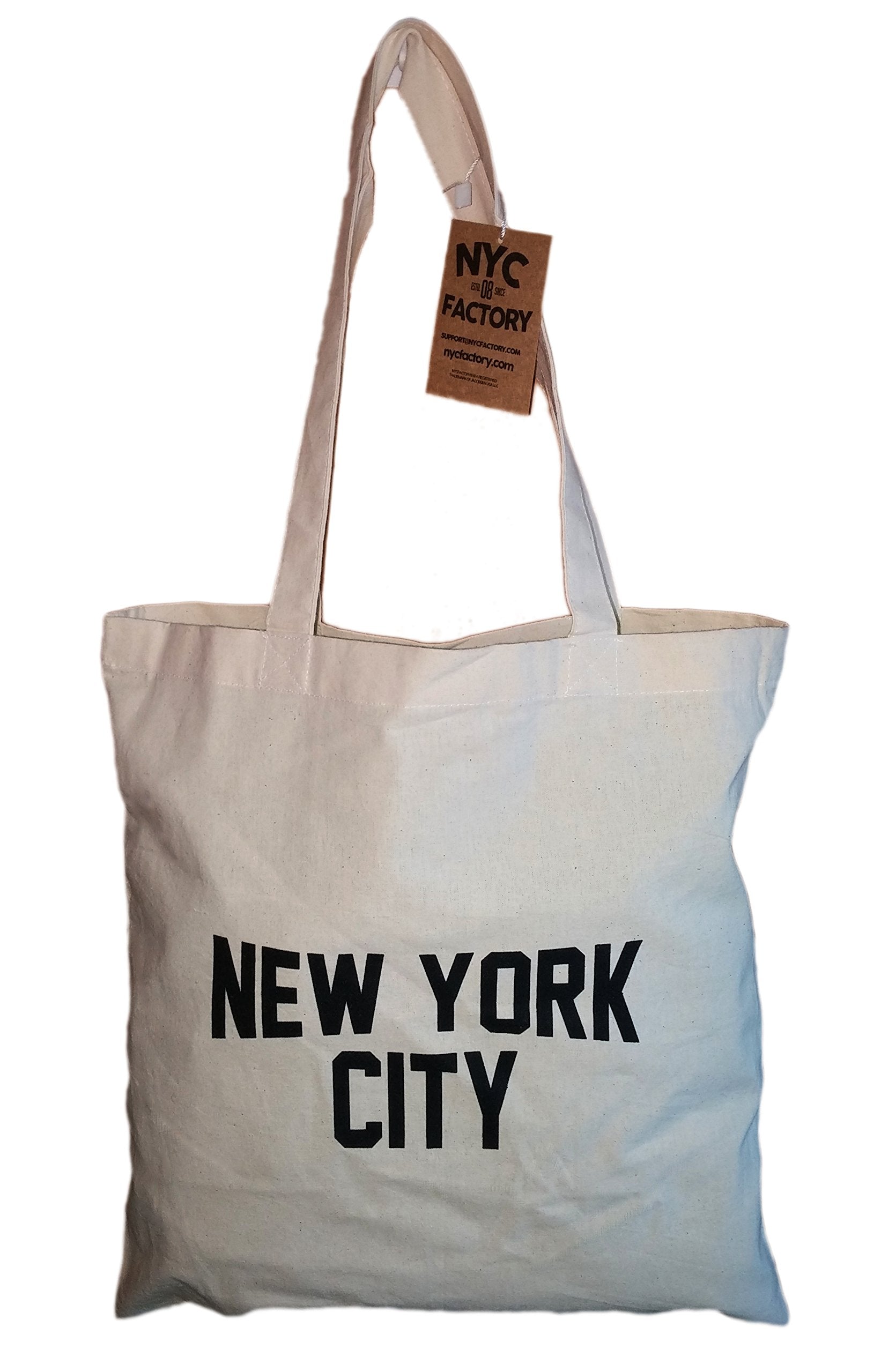 Nyc Tote Bag New York City 100% Cotton Canvas Screenprinted
