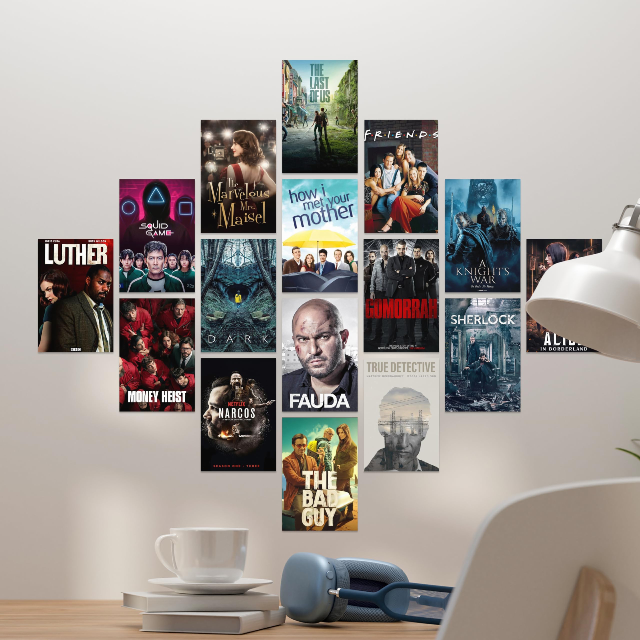 Top International Web Series Poster Set Of 54 | 4X6 Inch Tv Series Wall Art Prints | Room Dcor For Binge-Watchers, Tv Lovers & S