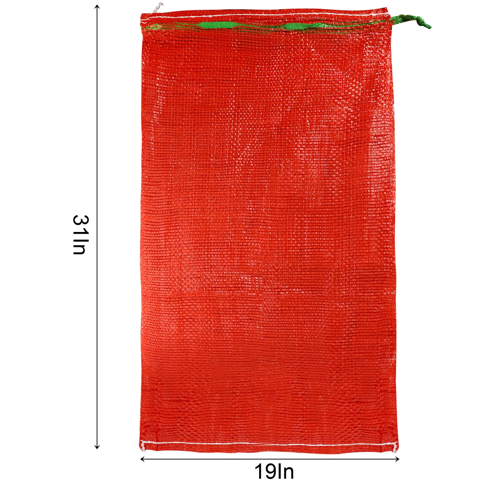 Wuweot 50 Pack Mesh Onion Bags, 31''  19'' Mesh Produce Bags, Breathable Vegetable Bags, Reusable Storage Washable Net Bags With