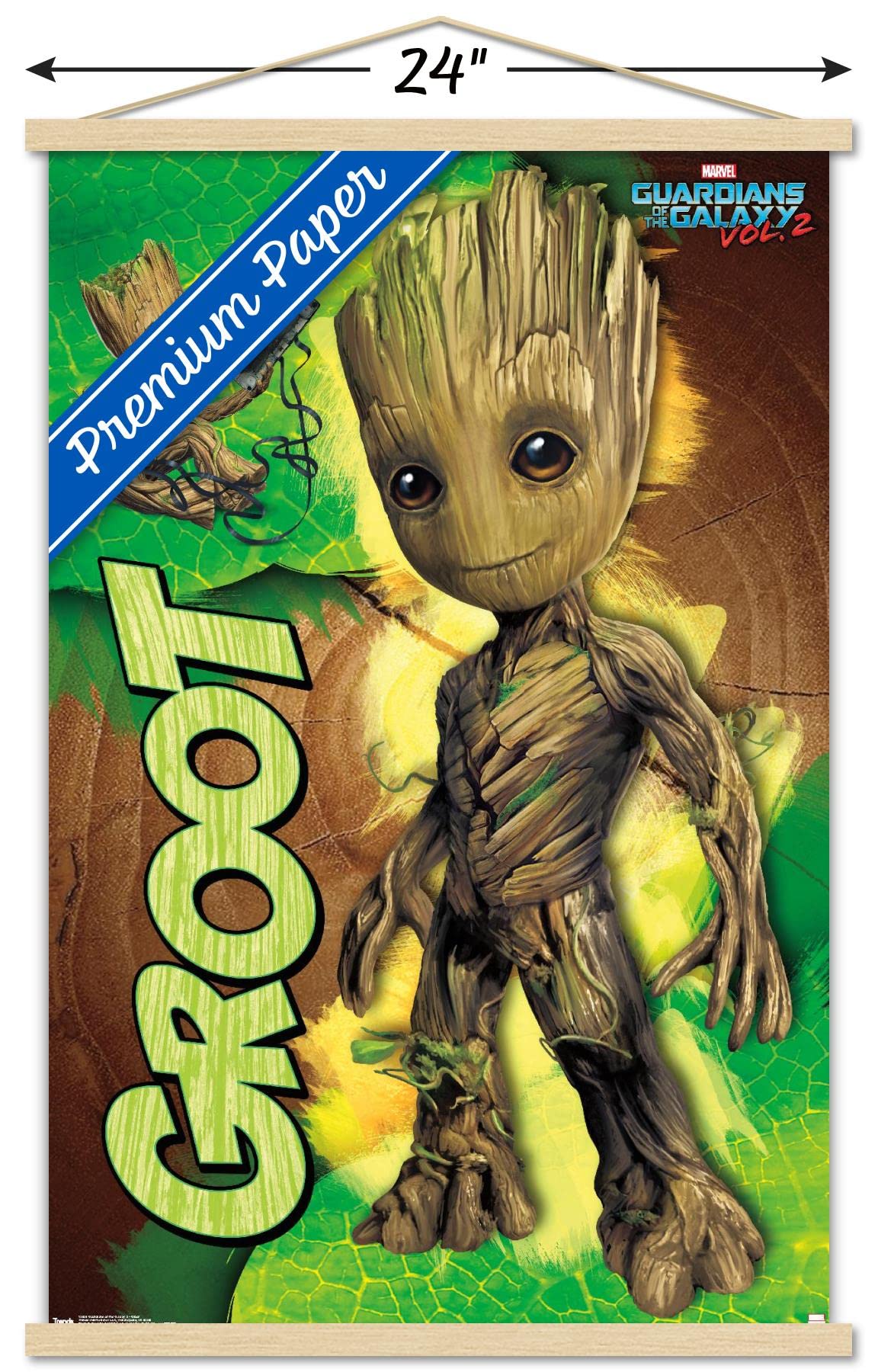 Trends International Marvel Cinematic Universe - Guardians Of The Galaxy 2 - Groot Wall Poster, 22.375'' X 34'', Premium Print A