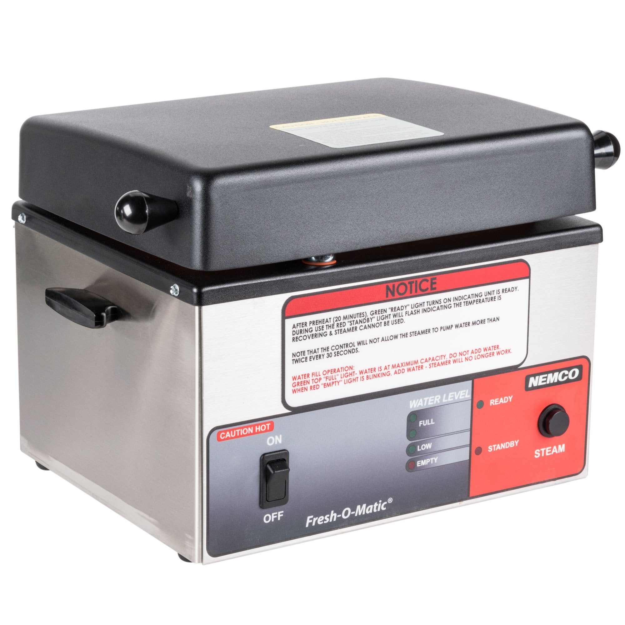 Nemco 6625B Fresh-O-Matic Electric Countertop Rethermalizer and Tortilla/Portion Steamer with Control Panel for Restaurant Buffe