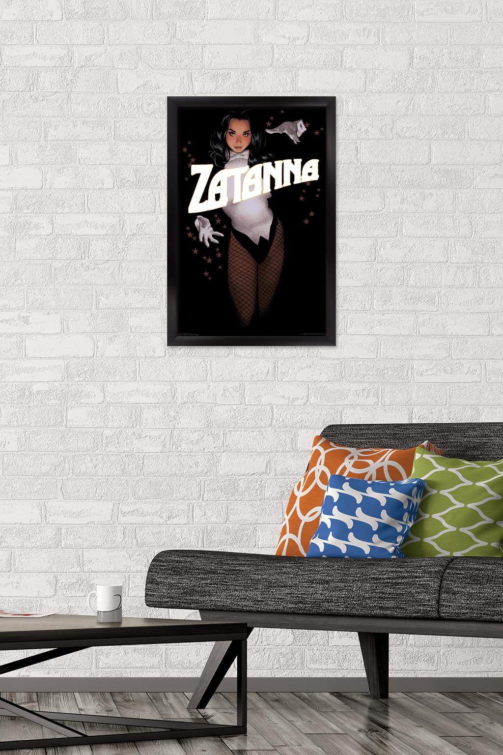 Trends International Dc Comics - Zantanna - Alex Ross Portrait Wall Poster, 14.725'' X 22.375'', Black Framed Version