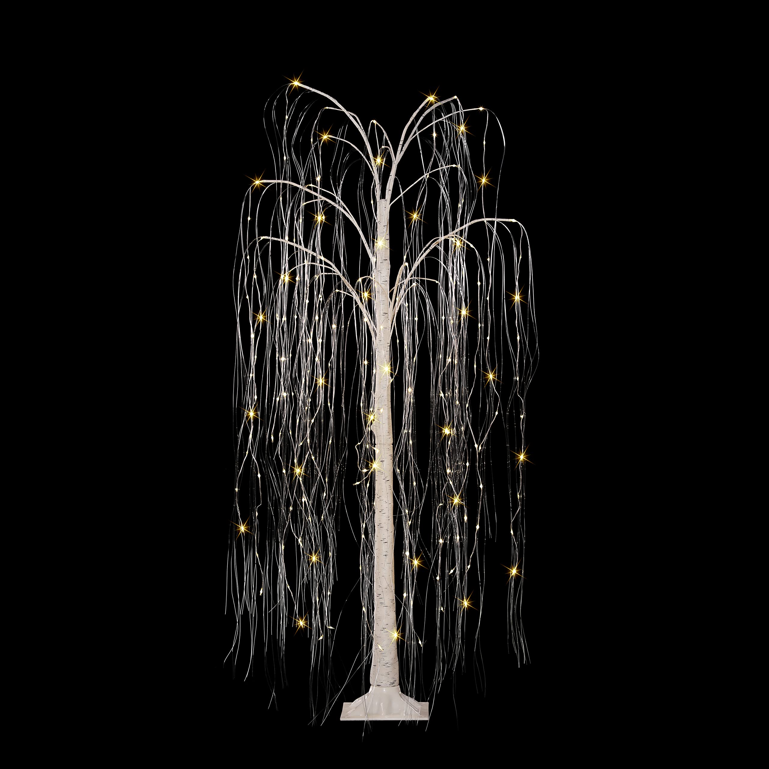 5 ft Pre- Lit Outdoor Willow Tree with 240 Warm White Multi Function LED Lights