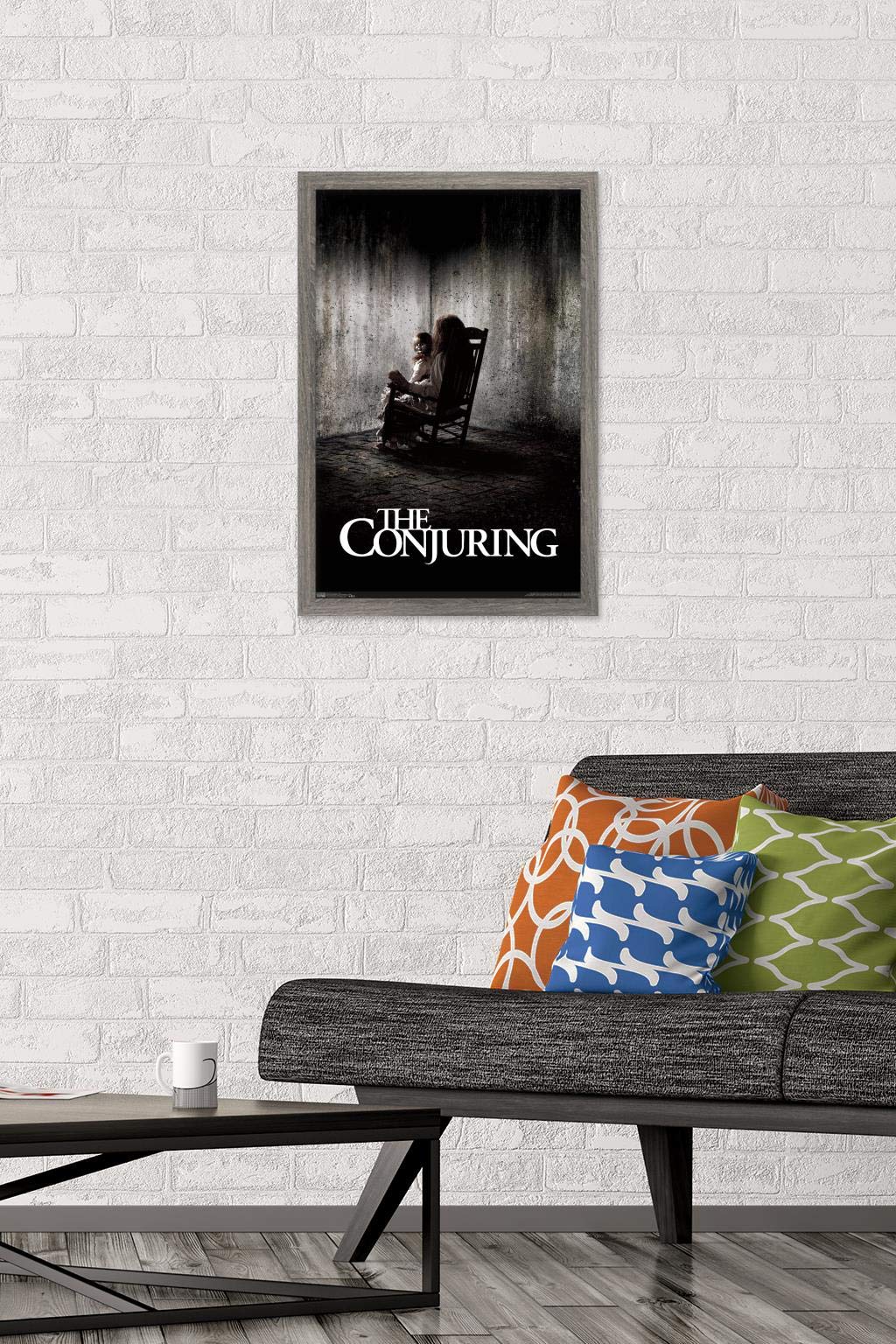 Trends International The Conjuring - Chair Wall Poster, 14.725'' X 22.375'', Barnwood Framed Version