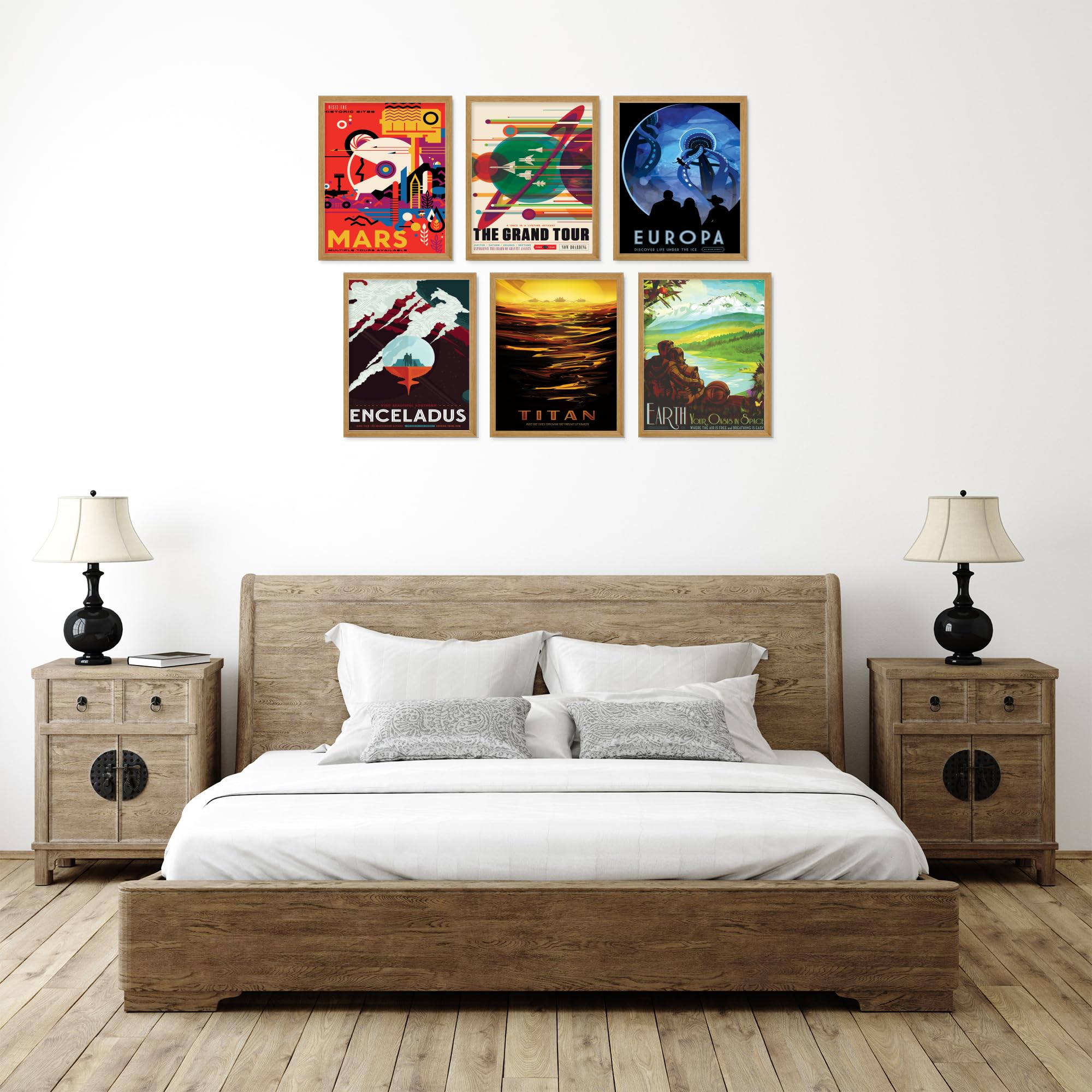 TnT Prints TmO2 NASA Recruitment Posters - Space Poster  Space Wall Art  NASA Poster  Mars Planet  Space Art  Vintage Space Poster  NASA Posters  Space Posters for Bedroom - Unframed Set of 6 (8x10)