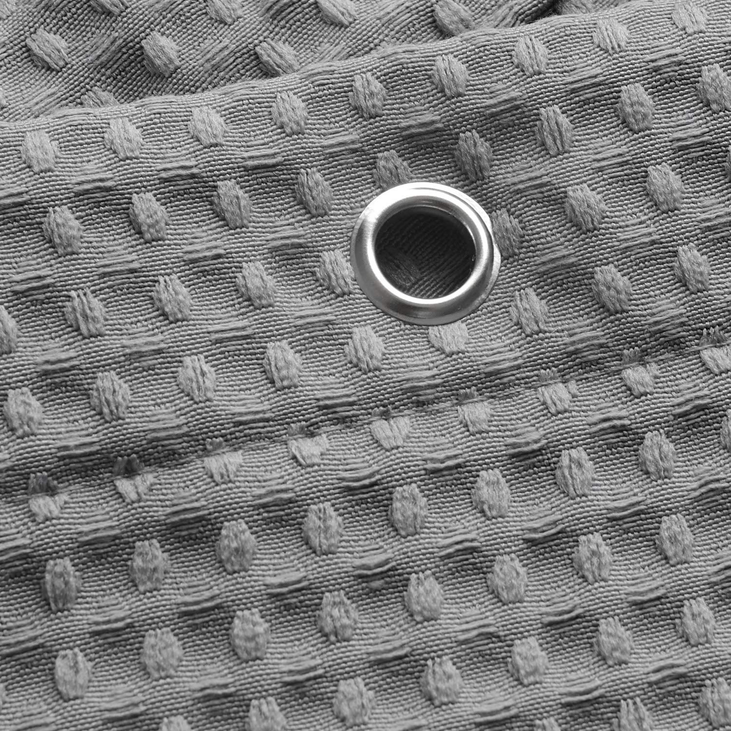 Barossa Design Waffle Weave Clawfoot Tub Shower Curtain 180 X 70 Inch Wrap Around - Heavyweight Fabric To Stop Blowing, Washable